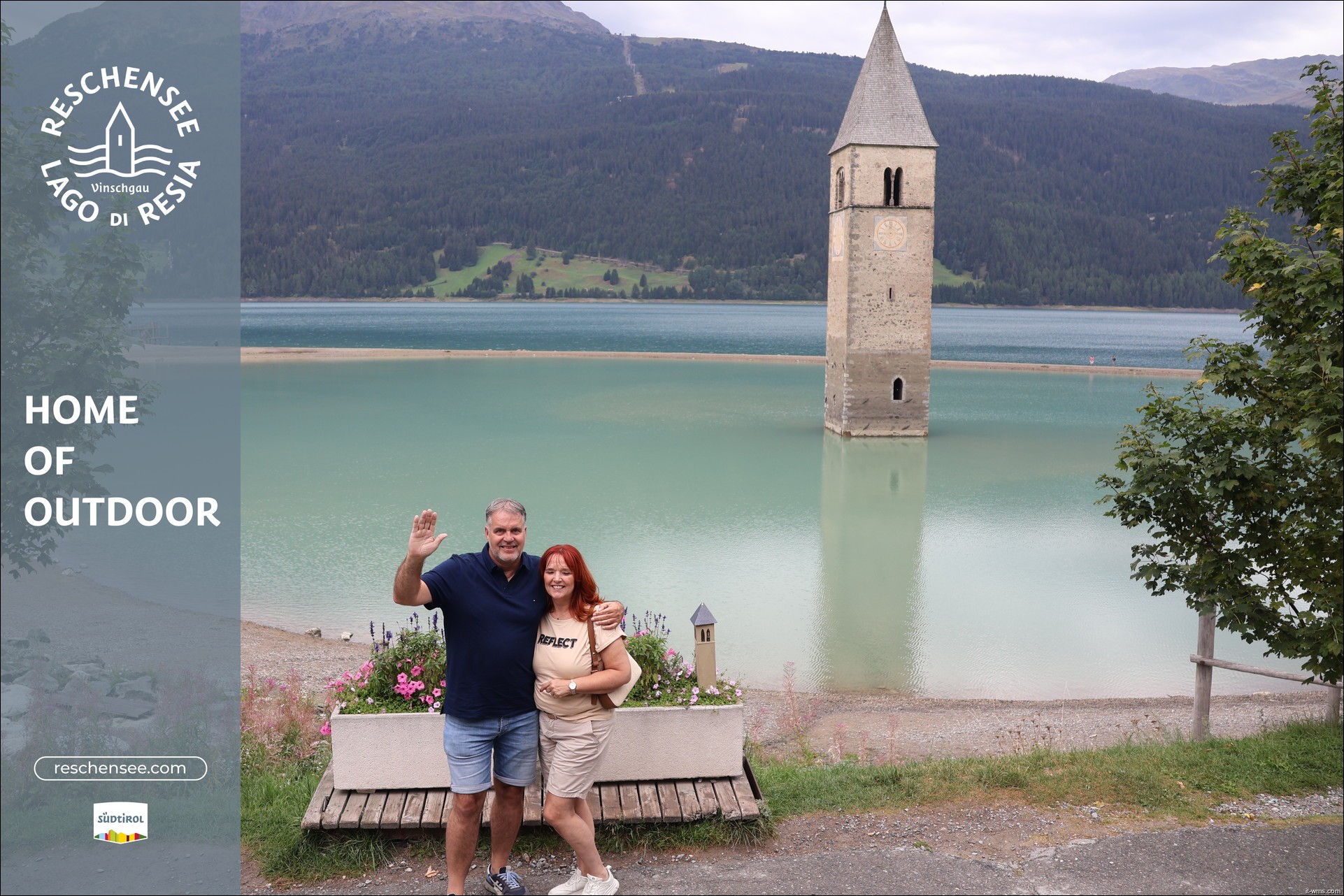 Archiv Foto Webcam Reschensee mit versunkenem Turm