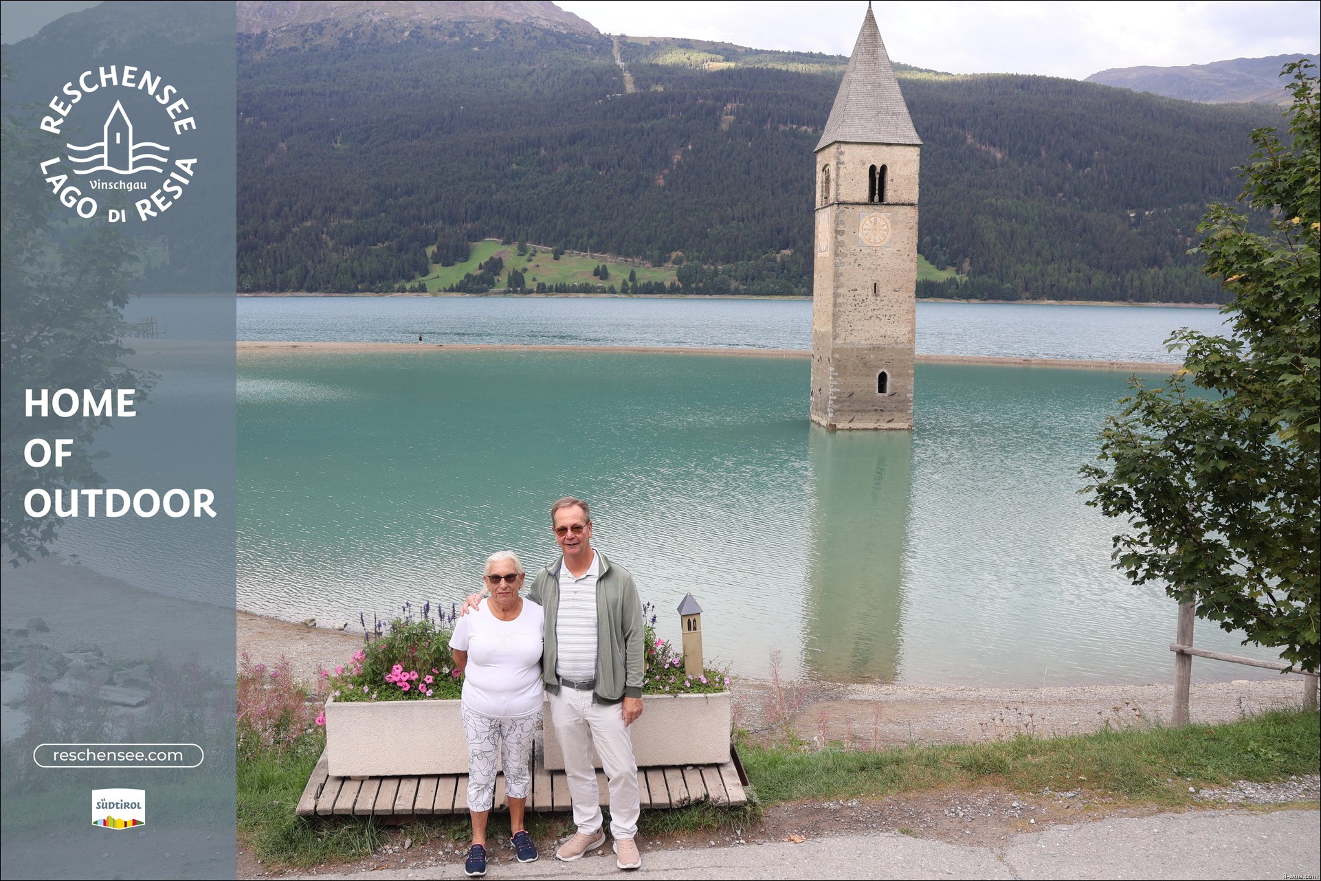 Archiv Foto Webcam Reschensee mit versunkenem Turm