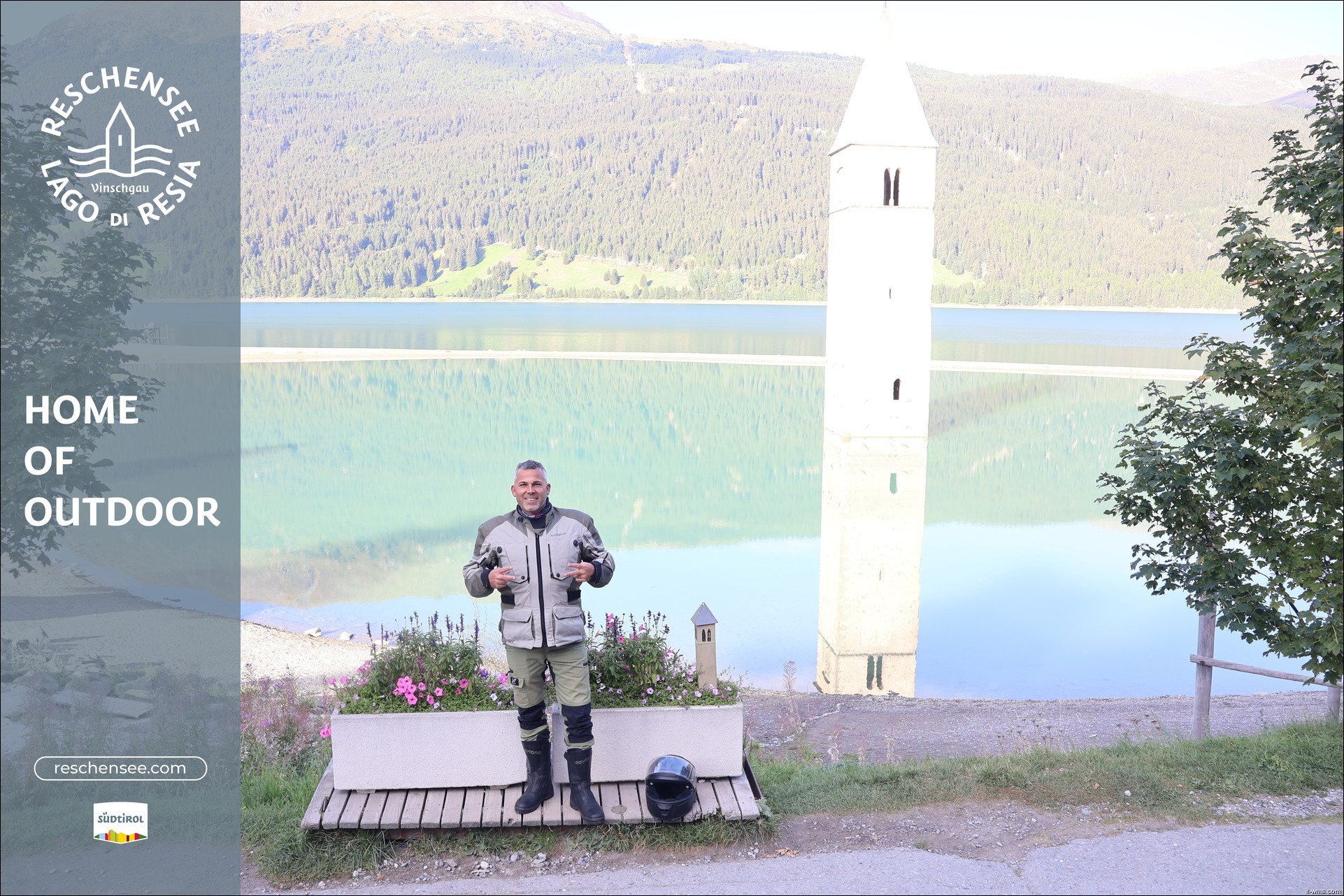 Archiv Foto Webcam Reschensee mit versunkenem Turm