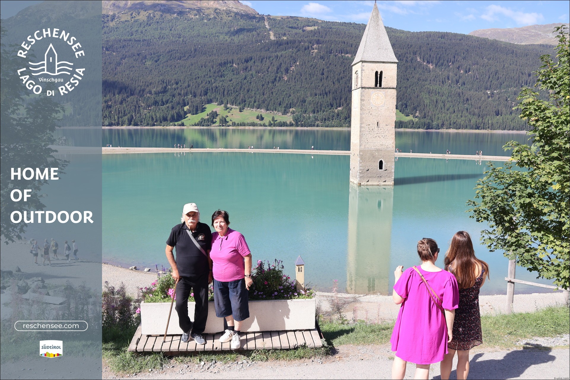 Archiv Foto Webcam Reschensee mit versunkenem Turm