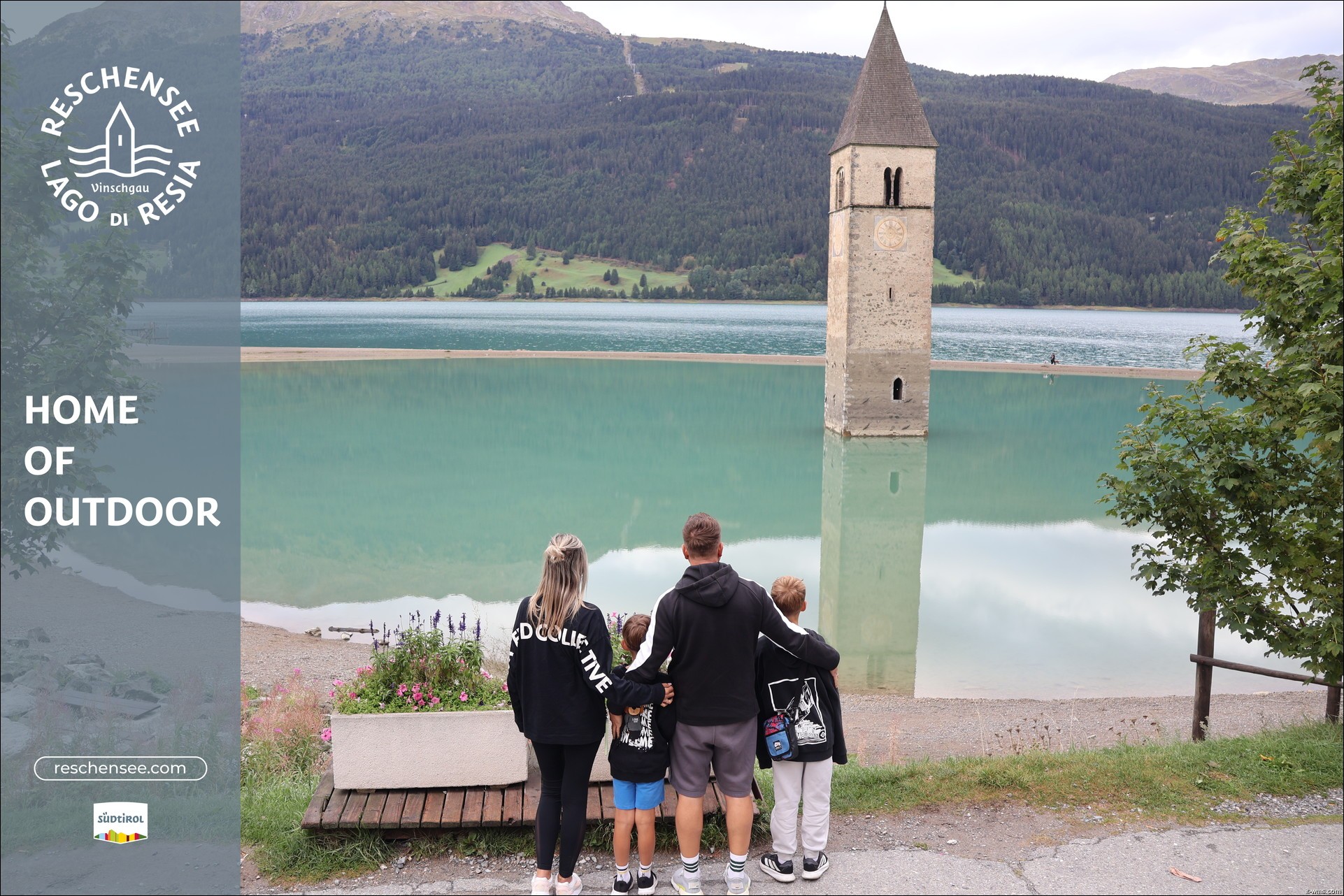 Archiv Foto Webcam Reschensee mit versunkenem Turm