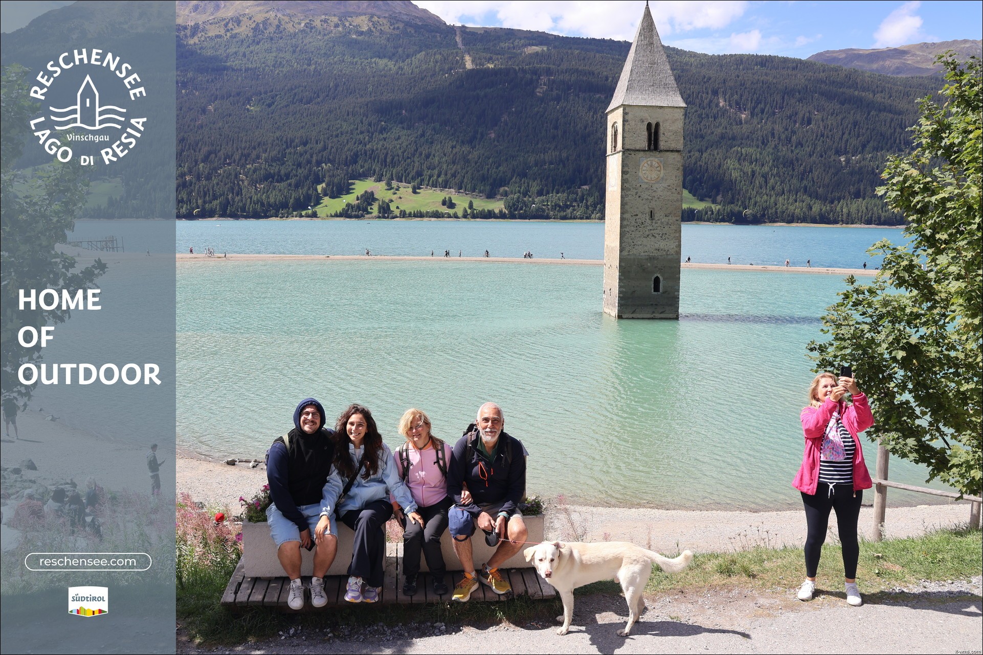 Archiv Foto Webcam Reschensee mit versunkenem Turm