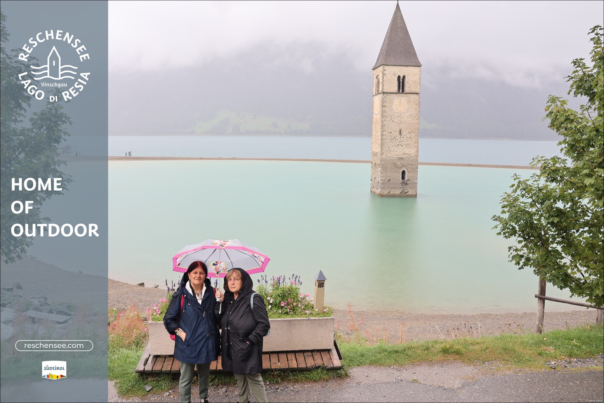 Archiv Foto Webcam Reschensee mit versunkenem Turm