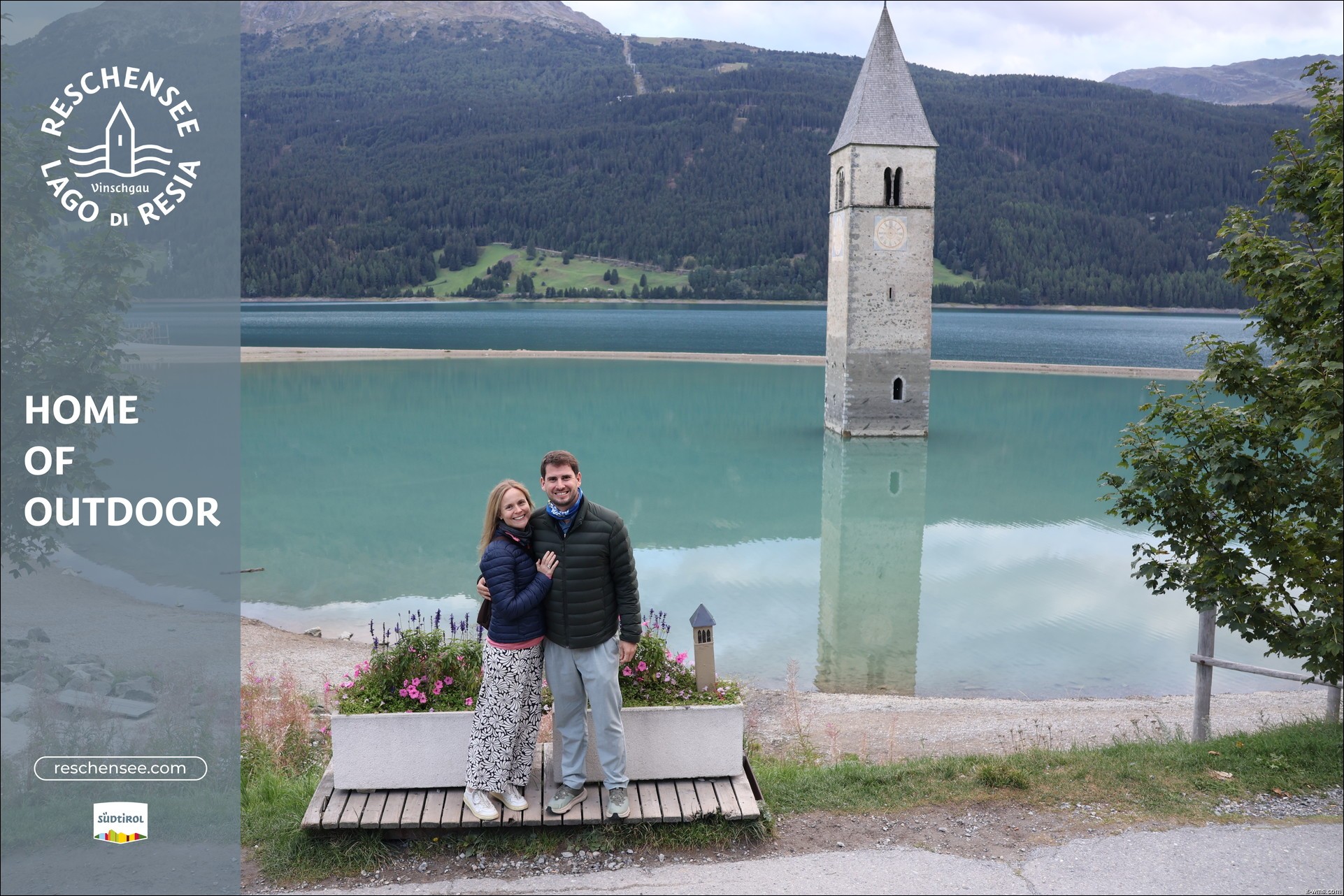 Archiv Foto Webcam Reschensee mit versunkenem Turm