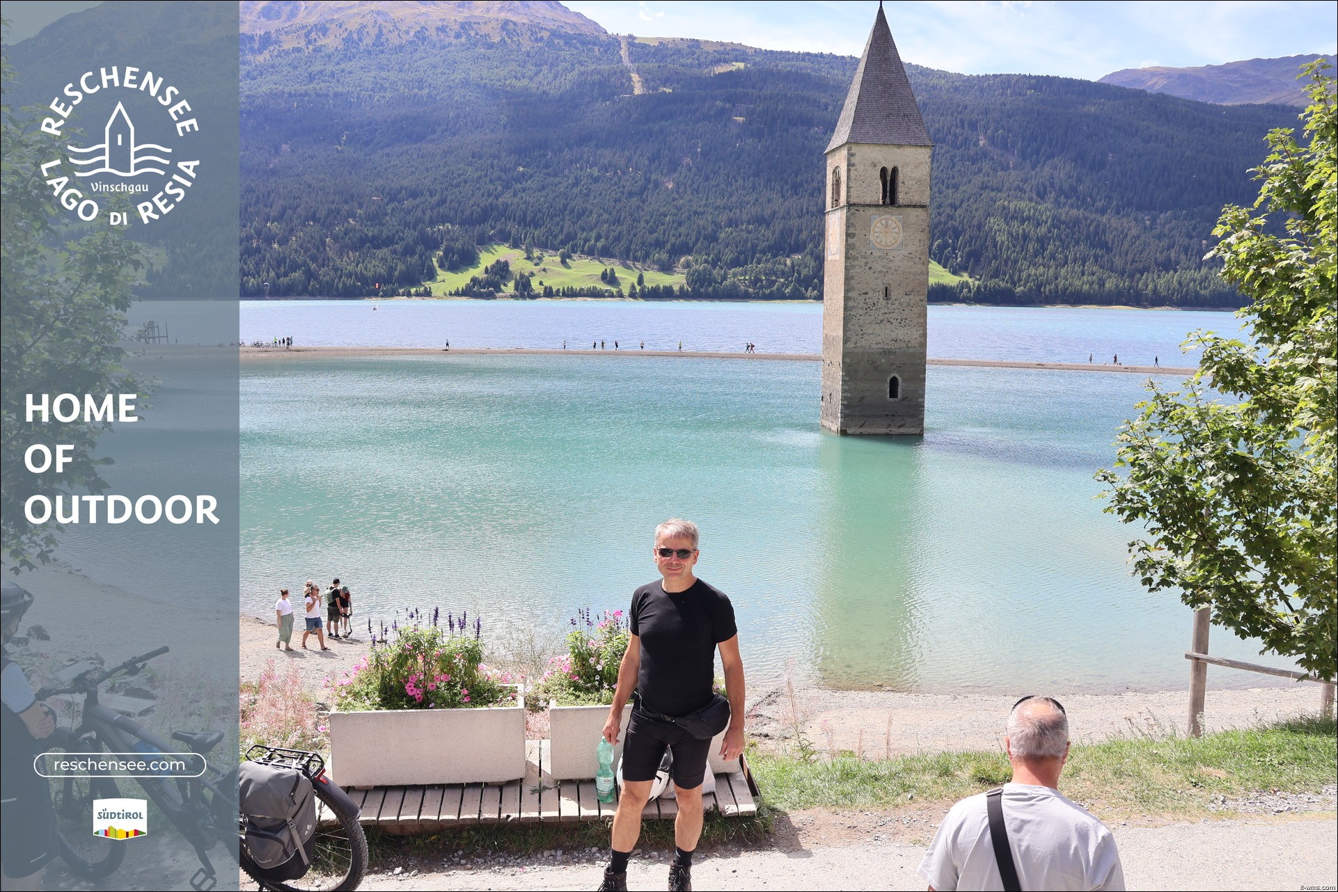 Archiv Foto Webcam Reschensee mit versunkenem Turm