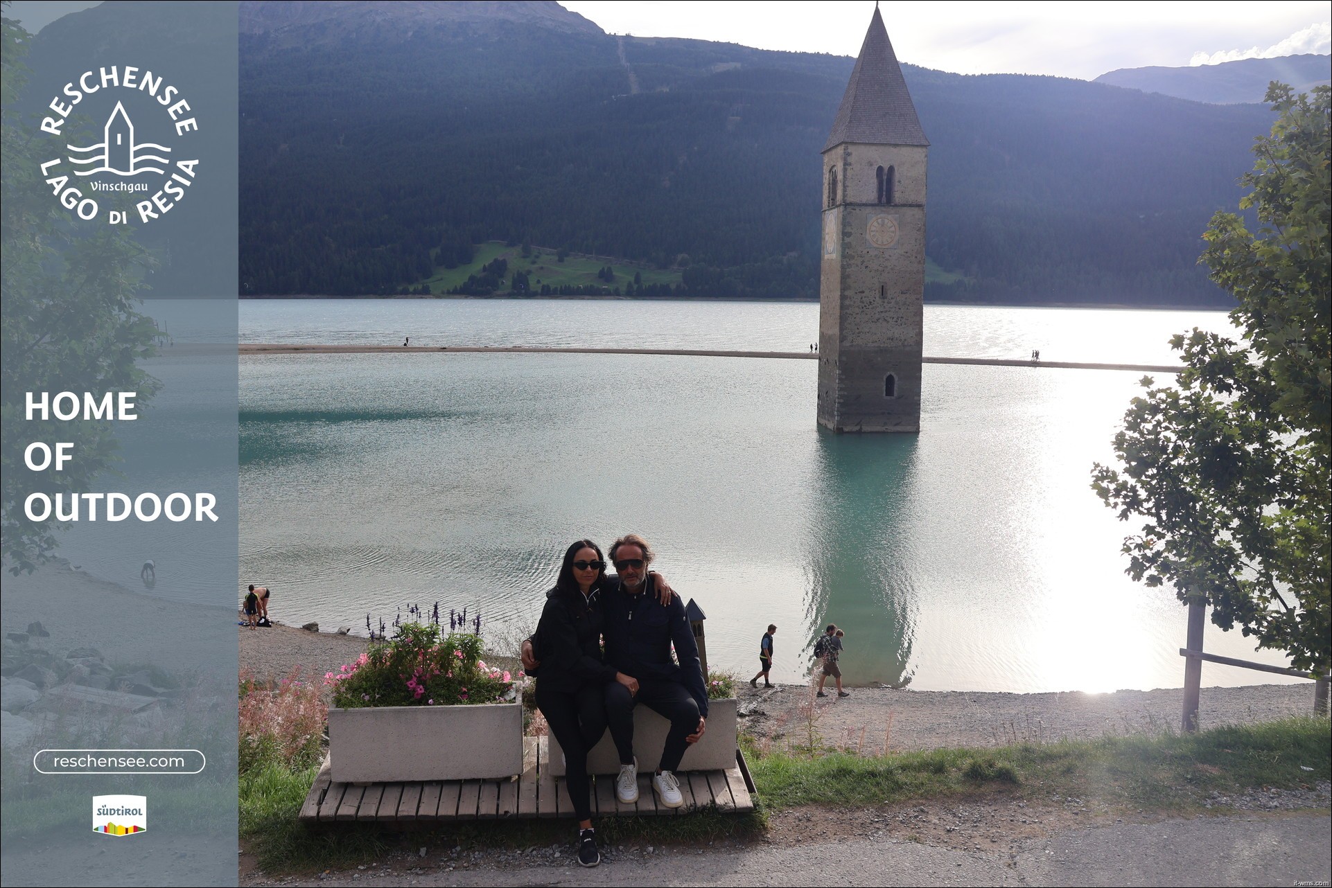Archiv Foto Webcam Reschensee mit versunkenem Turm