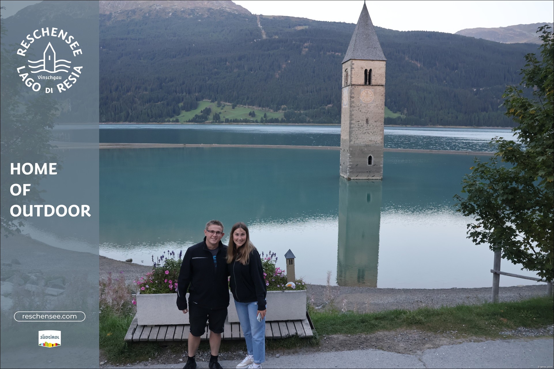 Archiv Foto Webcam Reschensee mit versunkenem Turm