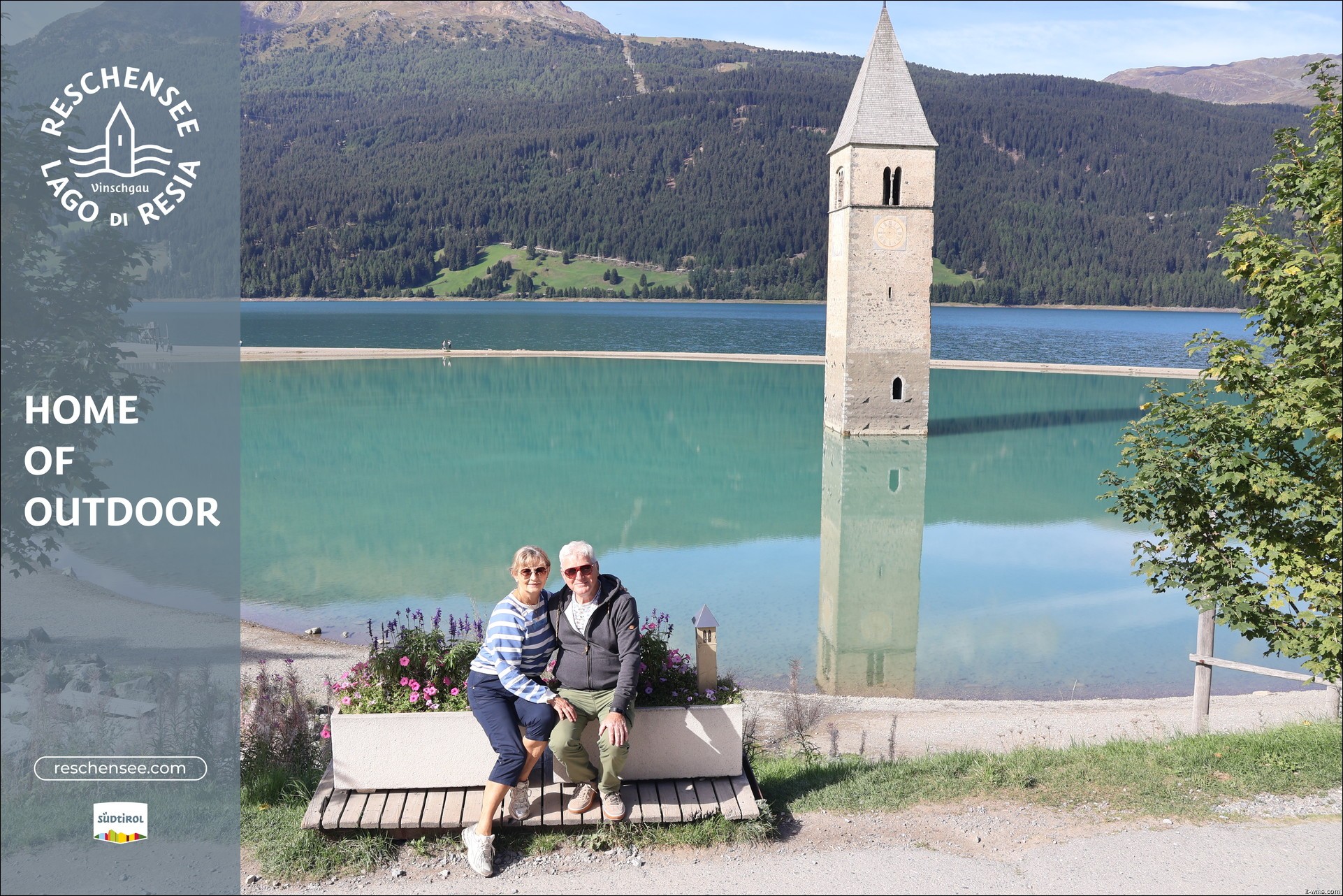 Archiv Foto Webcam Reschensee mit versunkenem Turm