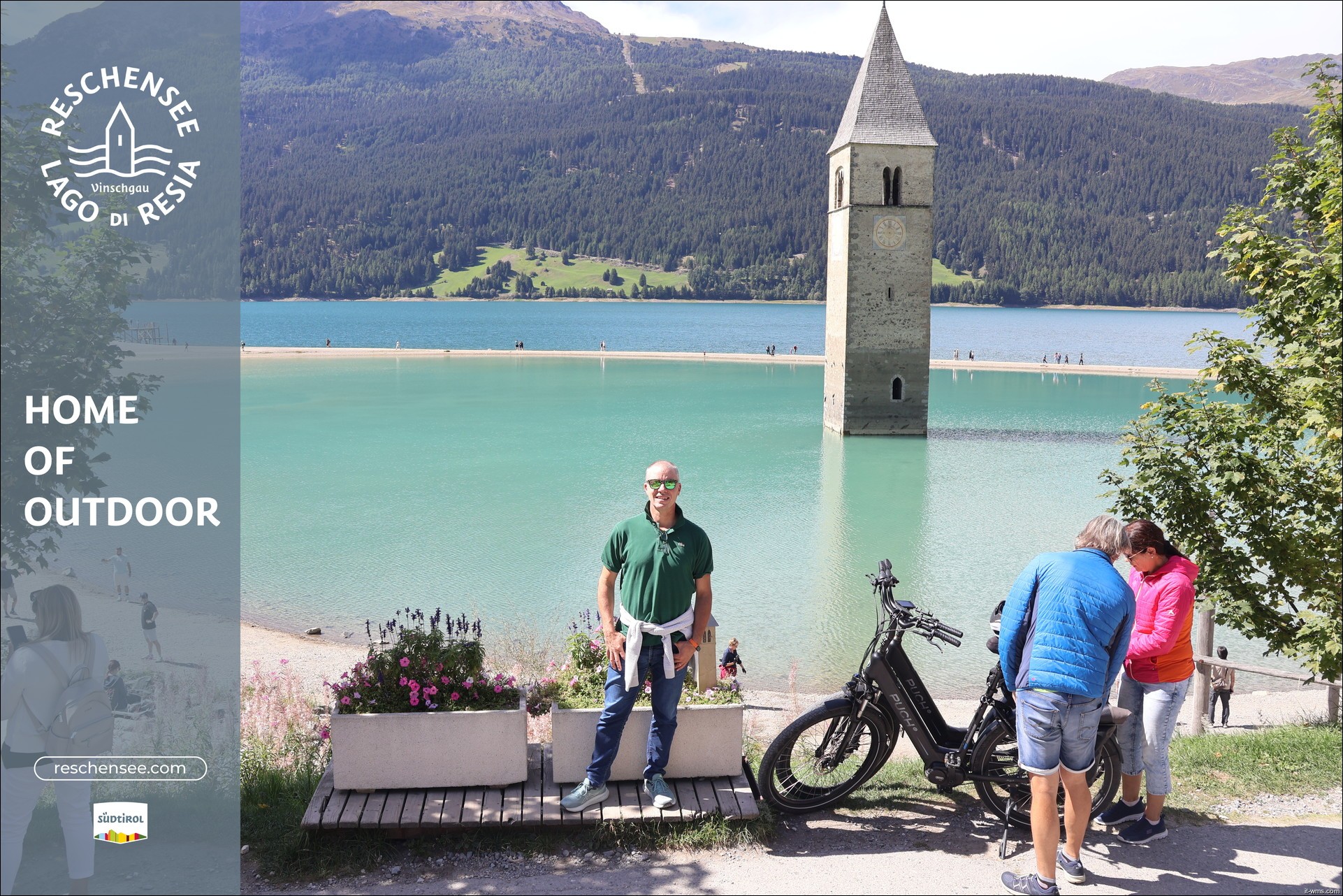 Archiv Foto Webcam Reschensee mit versunkenem Turm