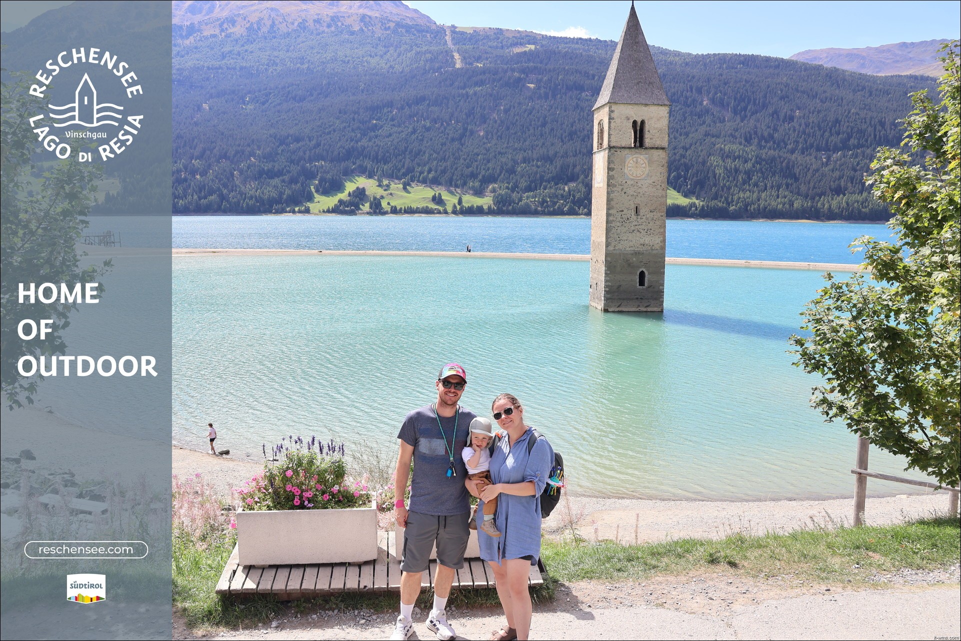 Archiv Foto Webcam Reschensee mit versunkenem Turm