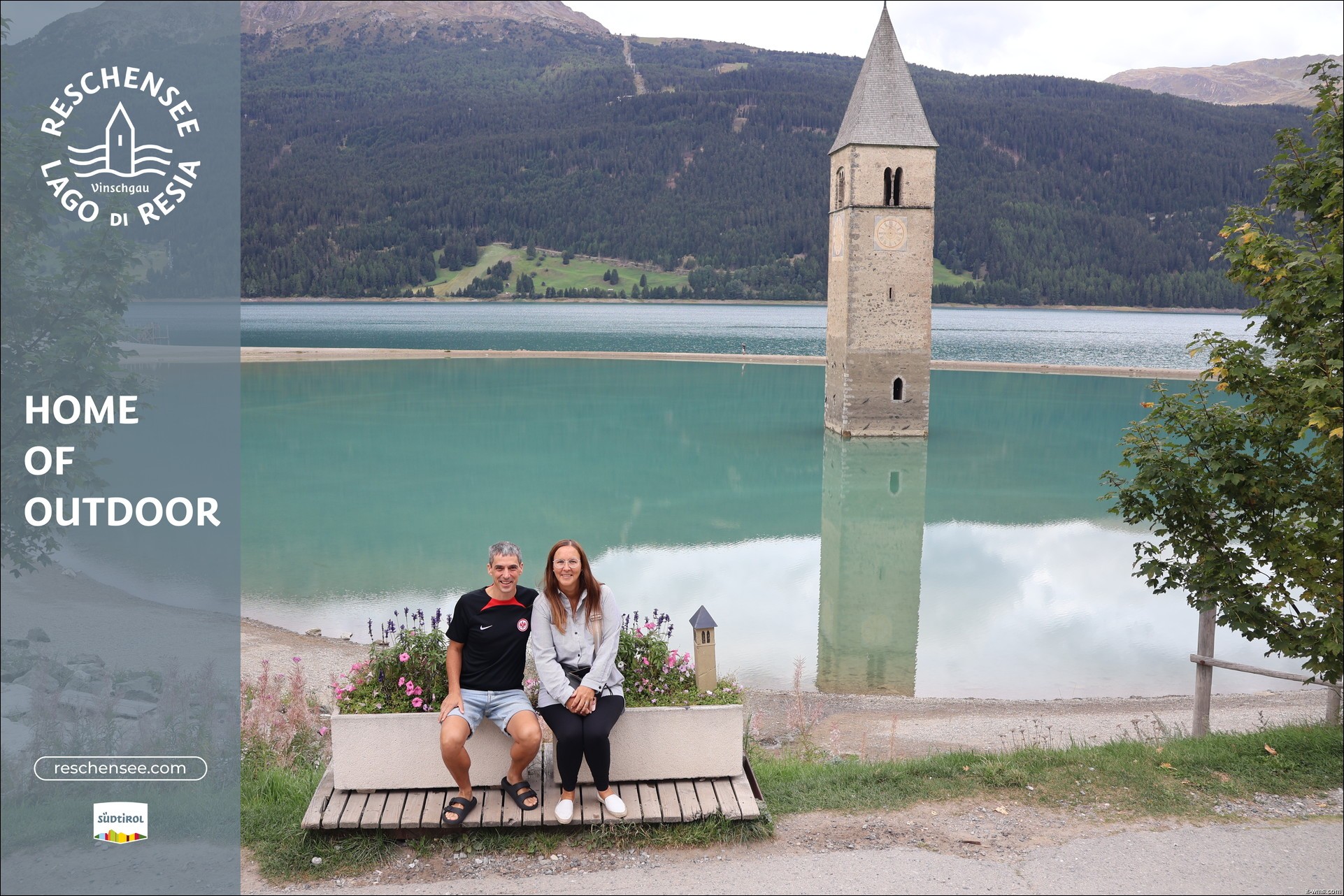Archiv Foto Webcam Reschensee mit versunkenem Turm