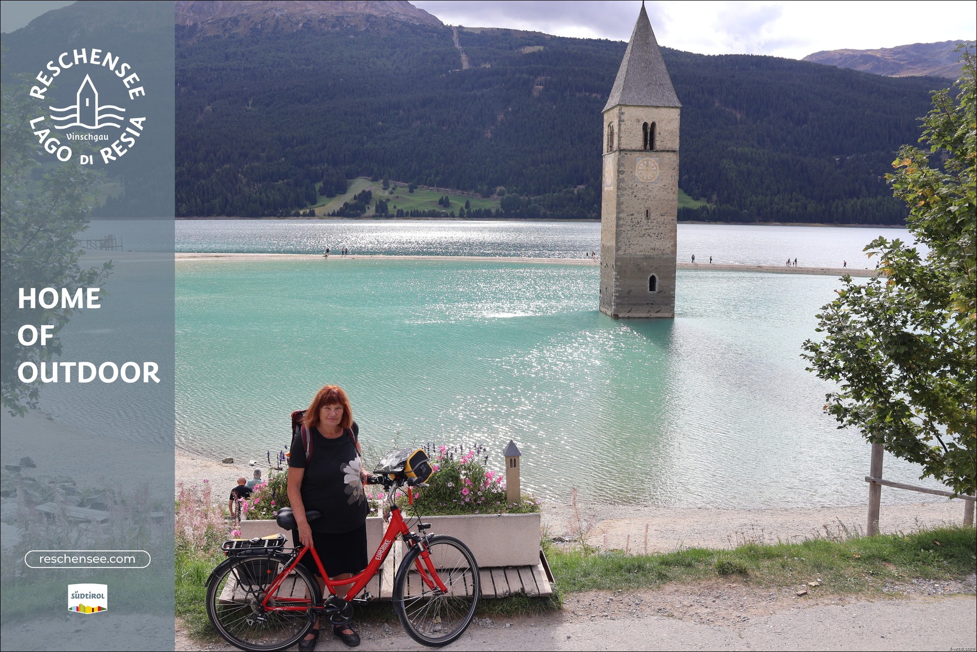 Archiv Foto Webcam Reschensee mit versunkenem Turm
