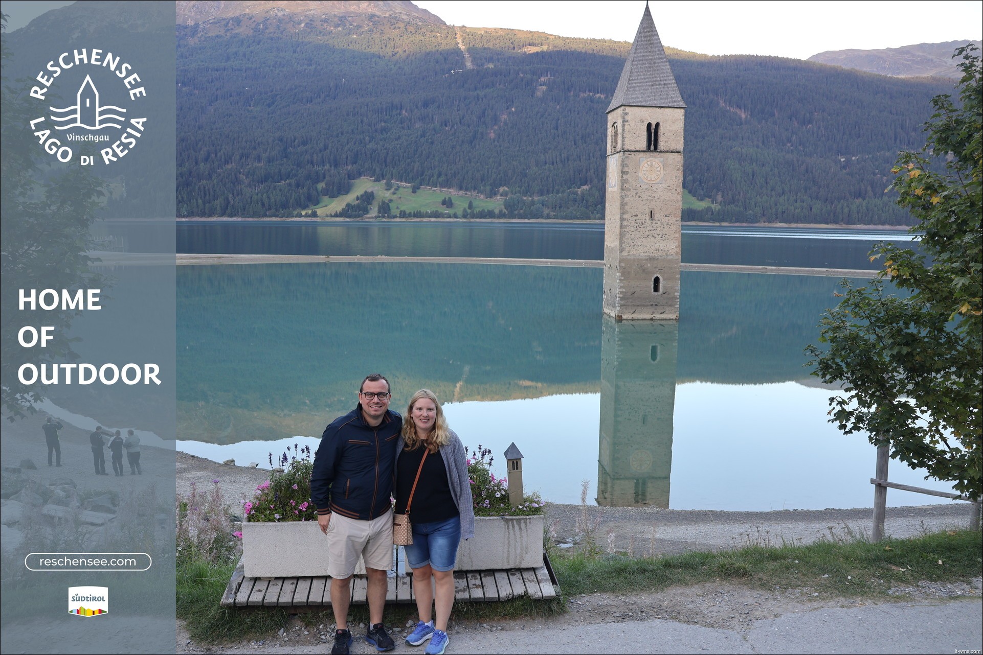 Archiv Foto Webcam Reschensee mit versunkenem Turm