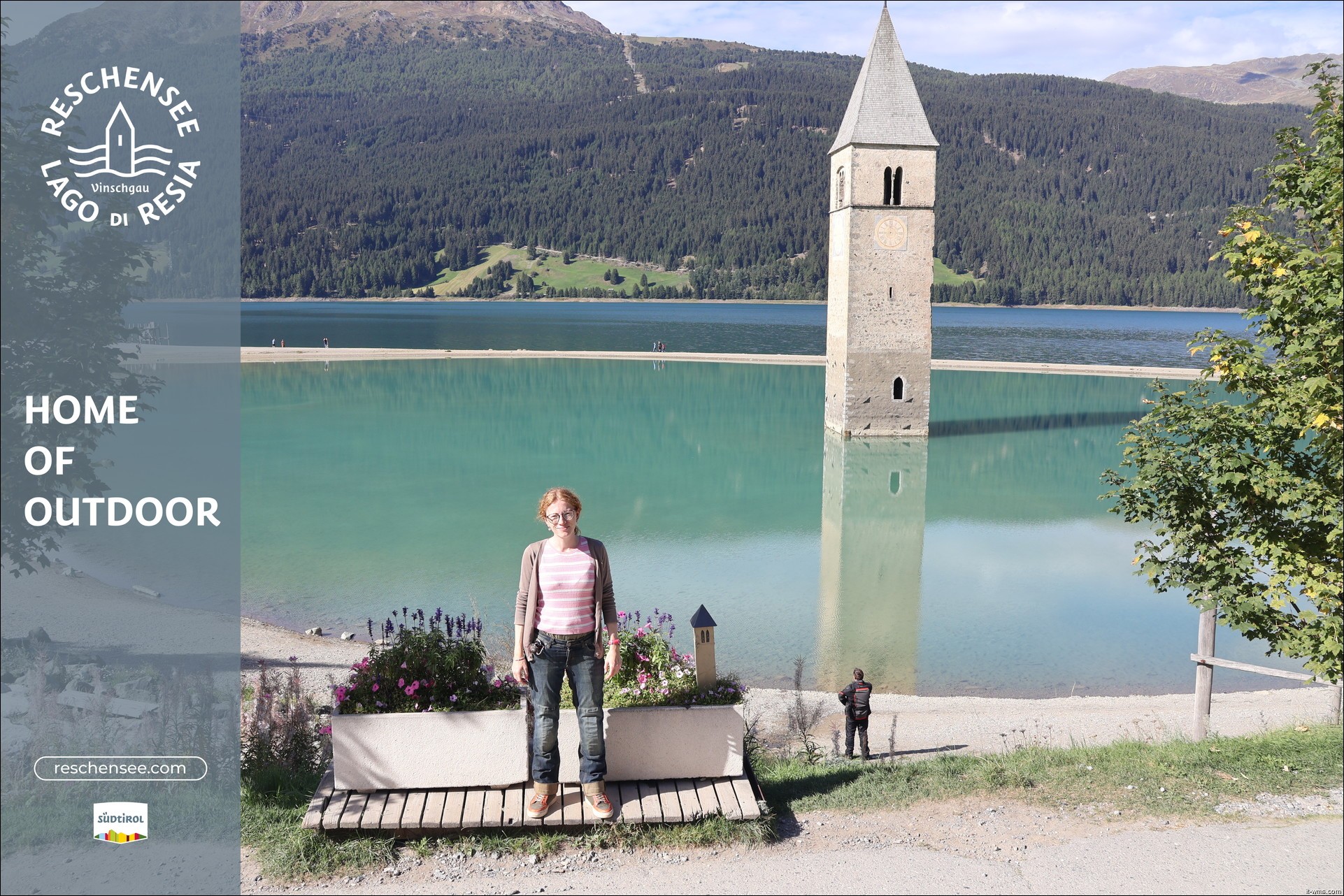 Archiv Foto Webcam Reschensee mit versunkenem Turm