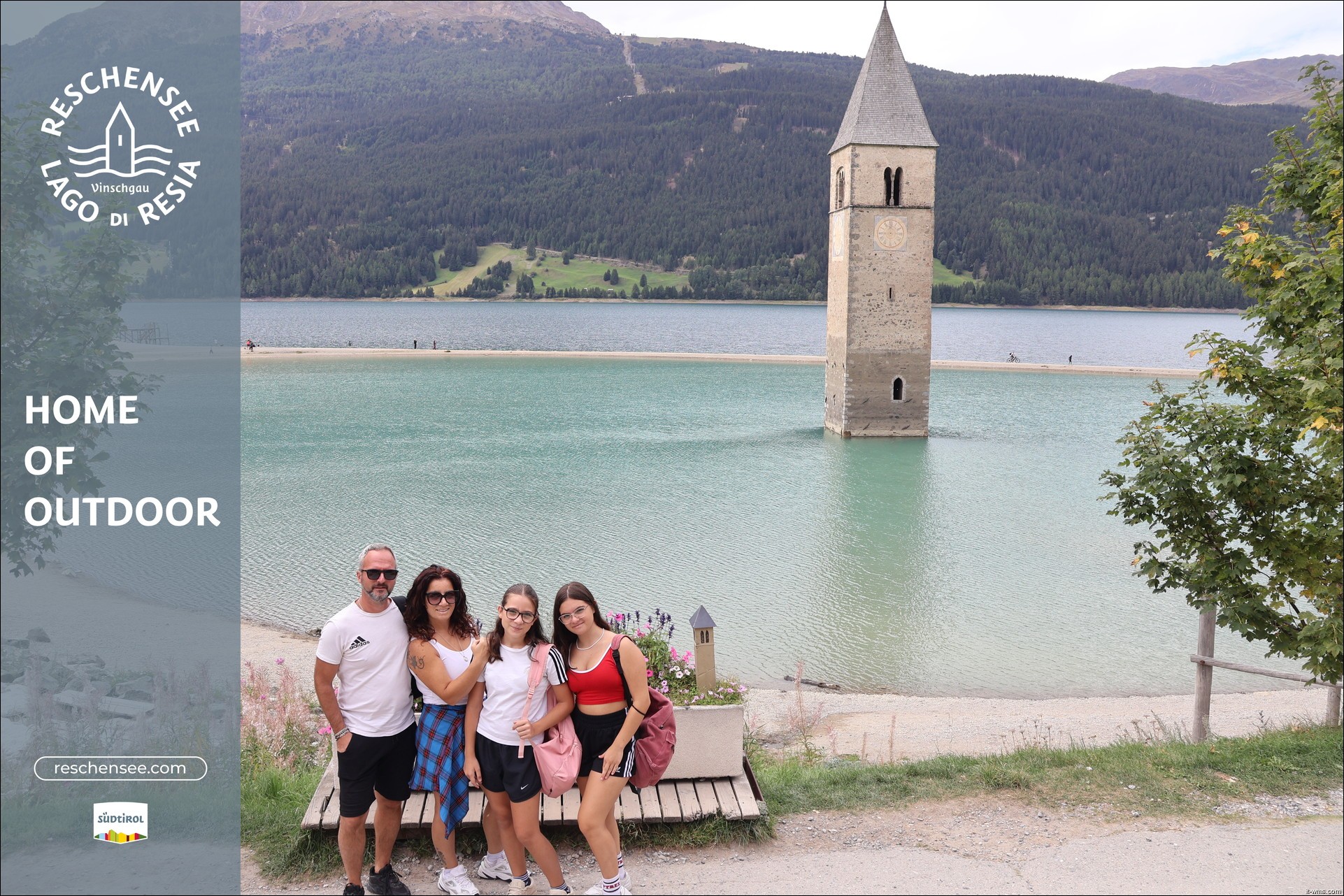 Archiv Foto Webcam Reschensee mit versunkenem Turm