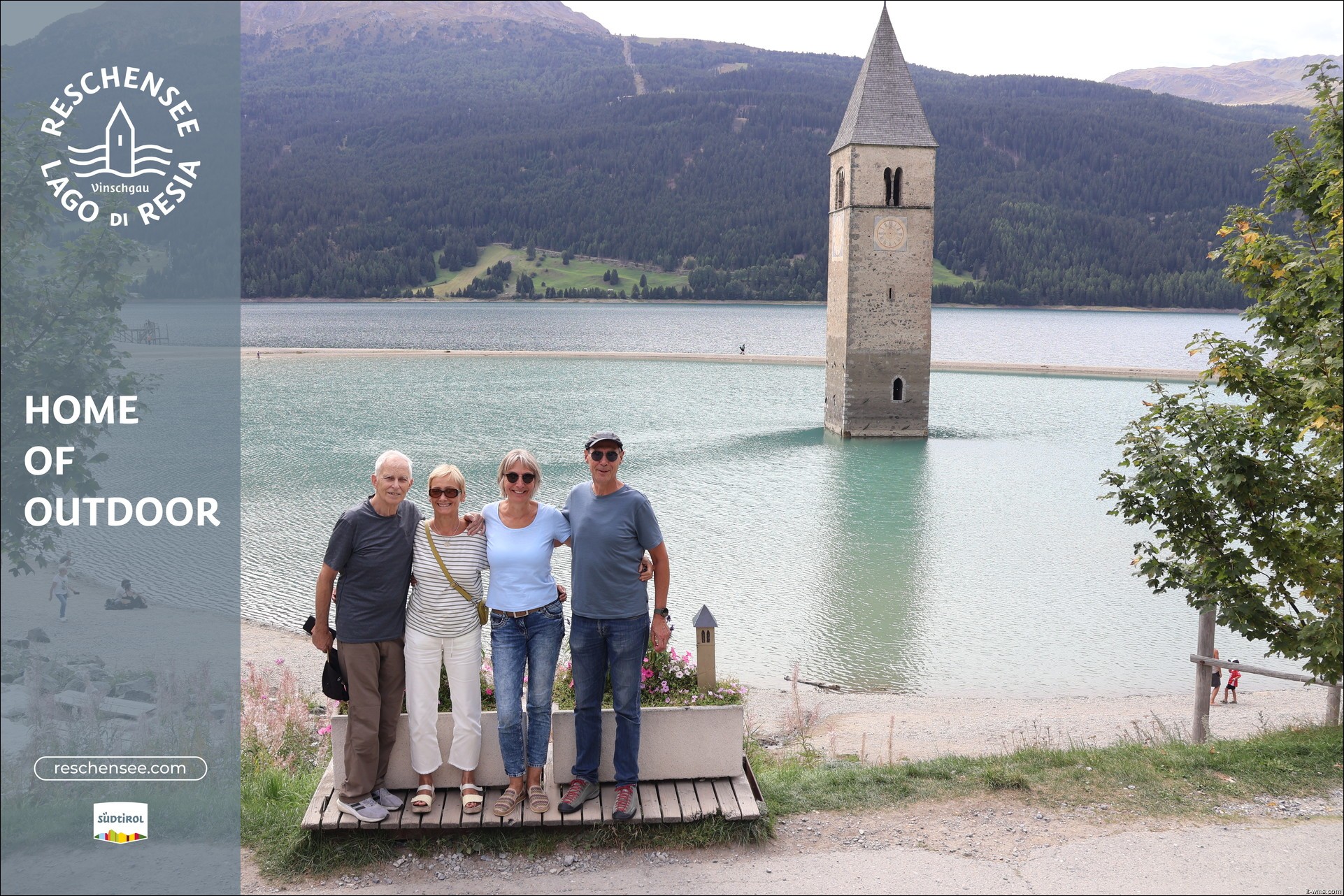 Archiv Foto Webcam Reschensee mit versunkenem Turm