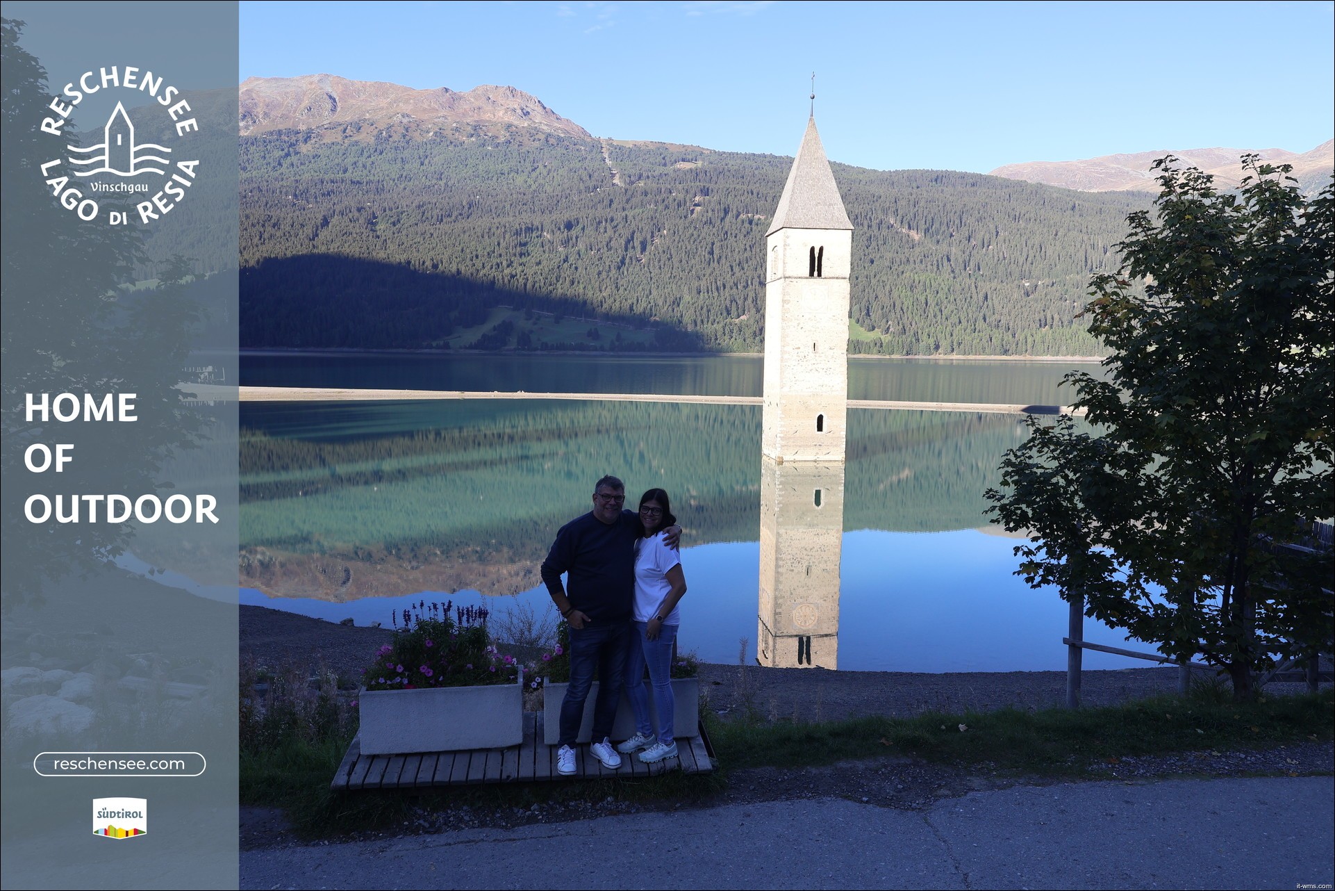 Archiv Foto Webcam Reschensee mit versunkenem Turm