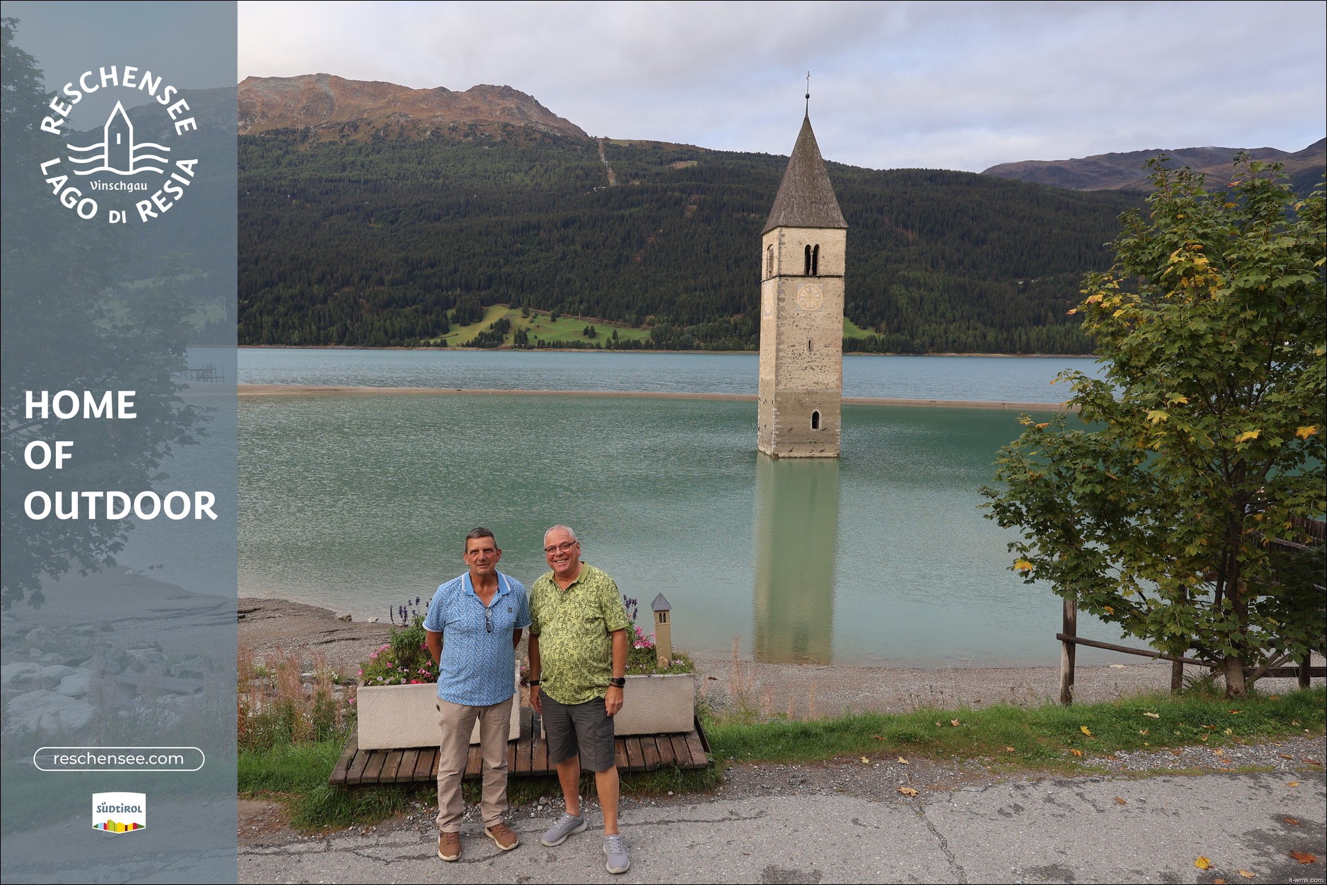 Archiv Foto Webcam Reschensee mit versunkenem Turm