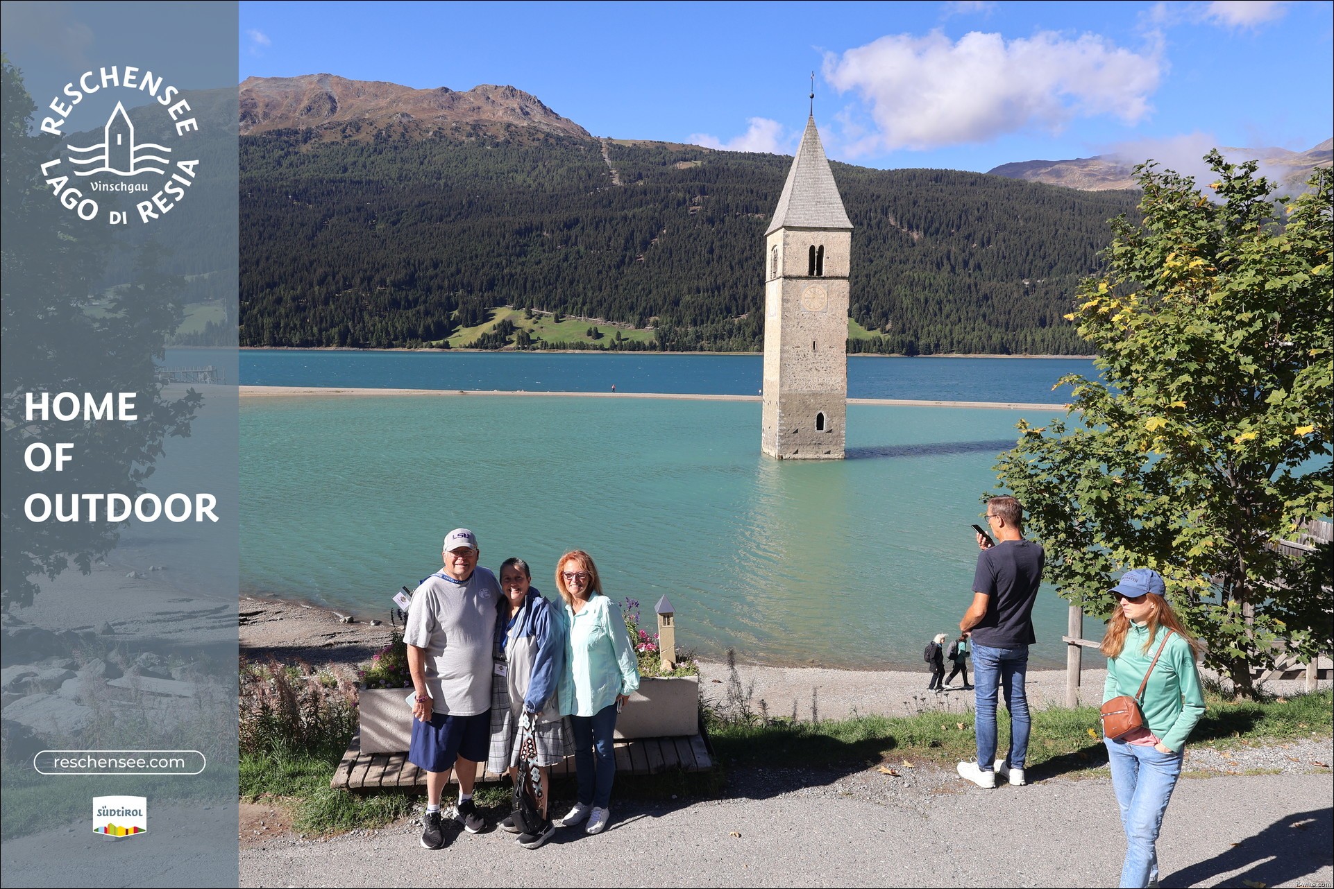 Archiv Foto Webcam Reschensee mit versunkenem Turm