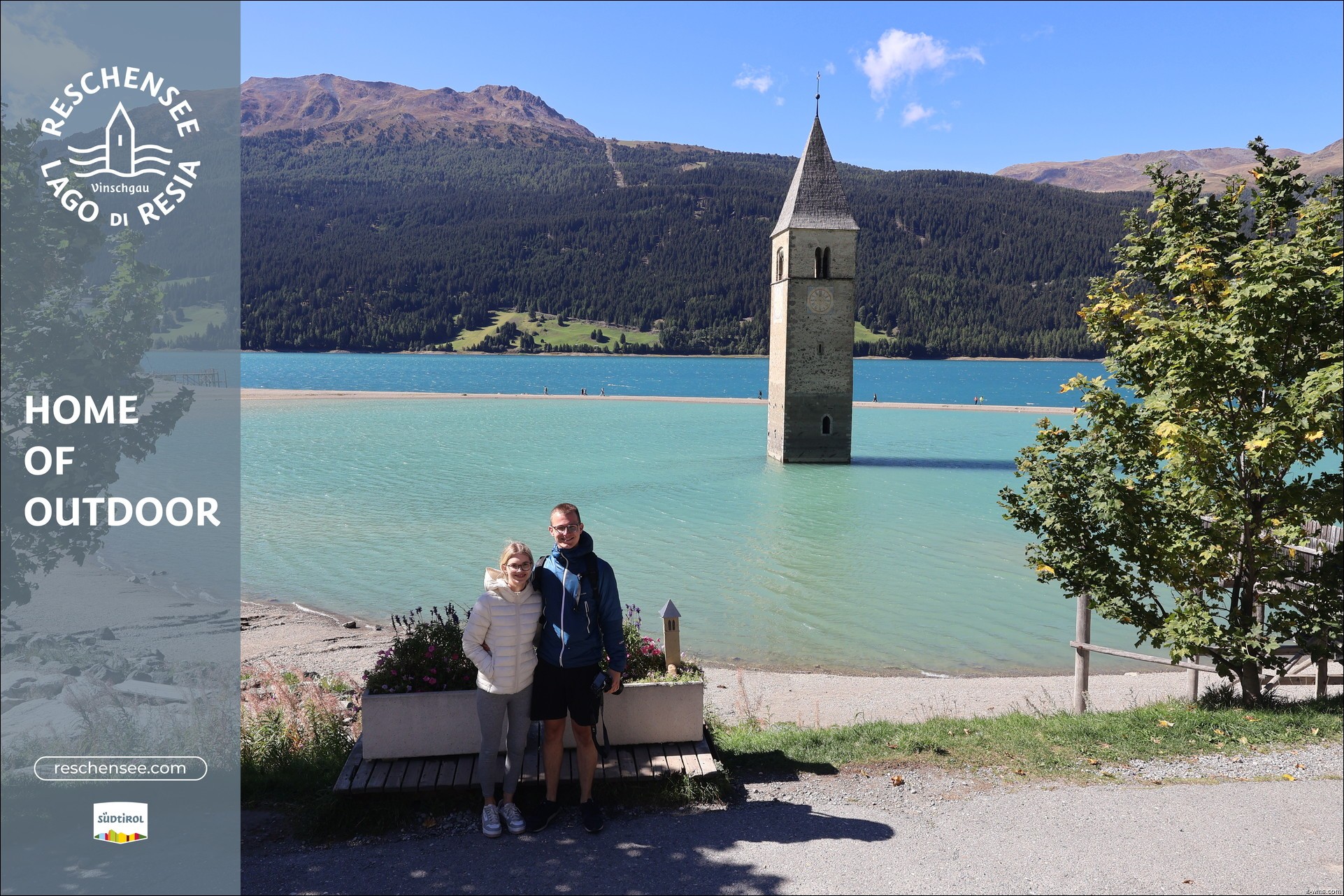 Archiv Foto Webcam Reschensee mit versunkenem Turm
