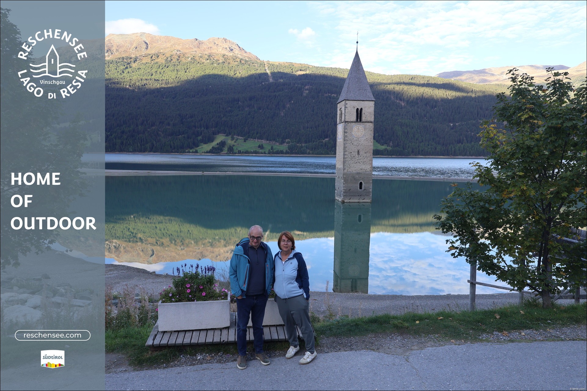 Archiv Foto Webcam Reschensee mit versunkenem Turm