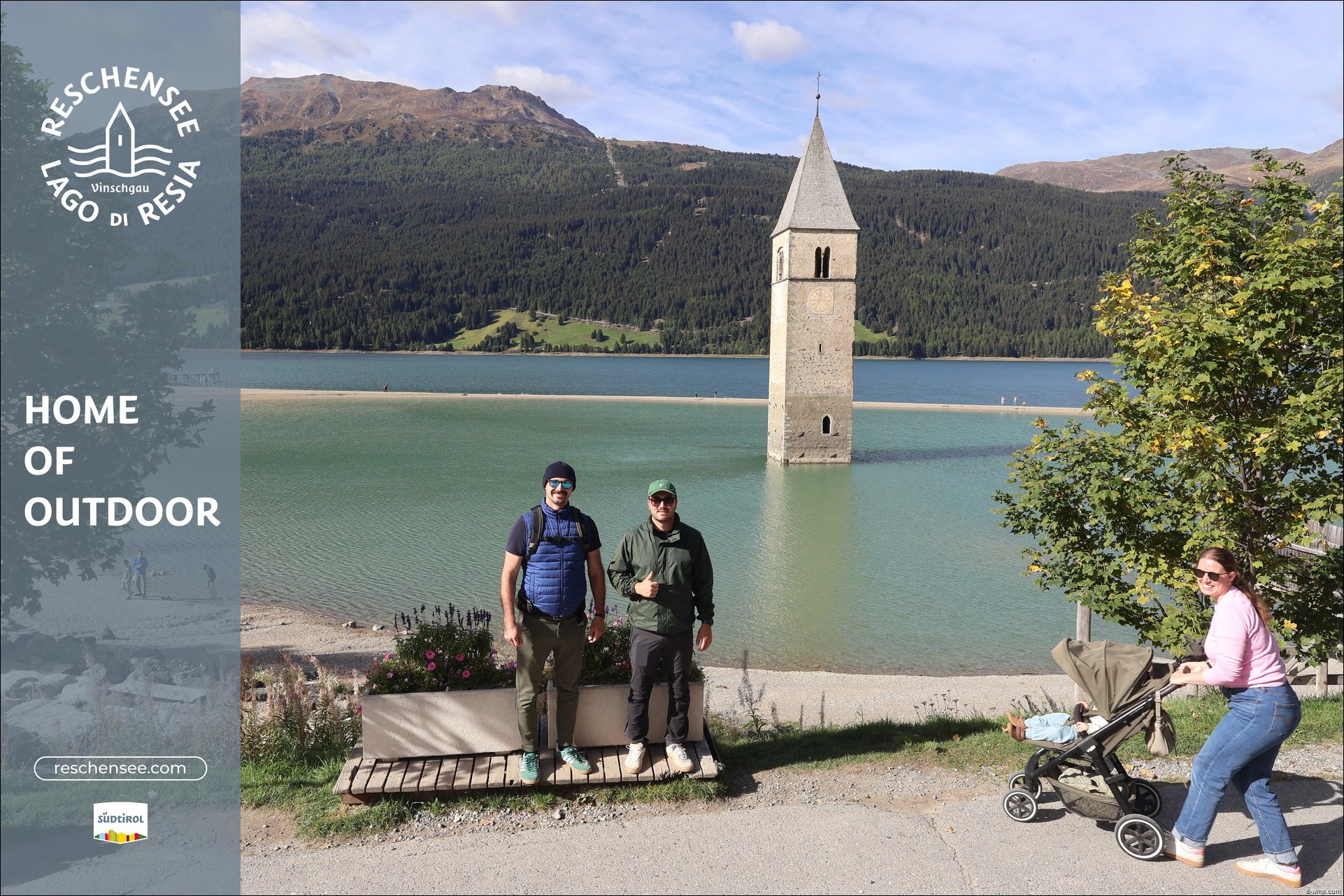 Archiv Foto Webcam Reschensee mit versunkenem Turm