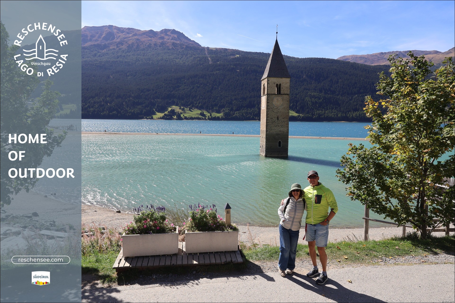 Archiv Foto Webcam Reschensee mit versunkenem Turm