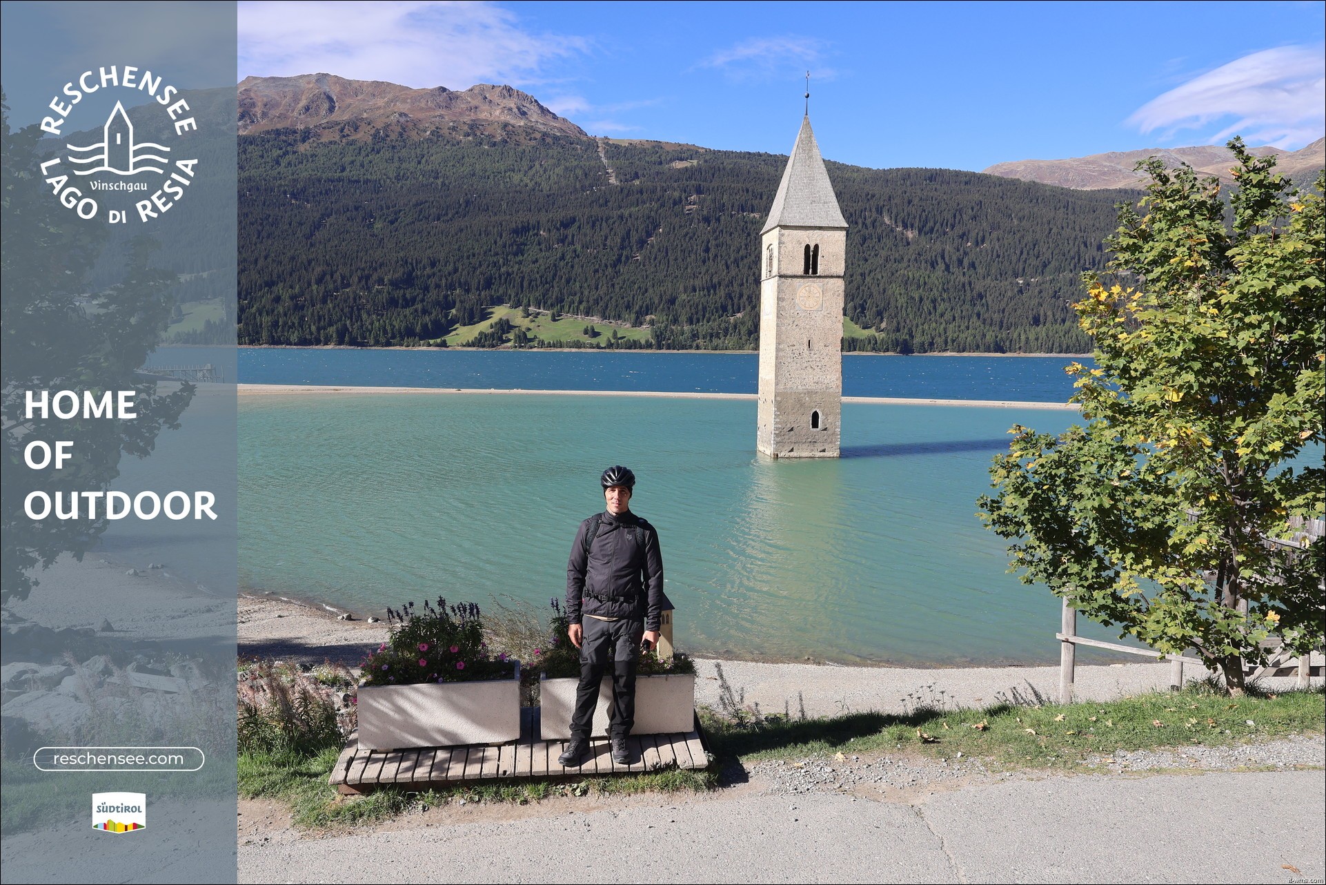 Archiv Foto Webcam Reschensee mit versunkenem Turm