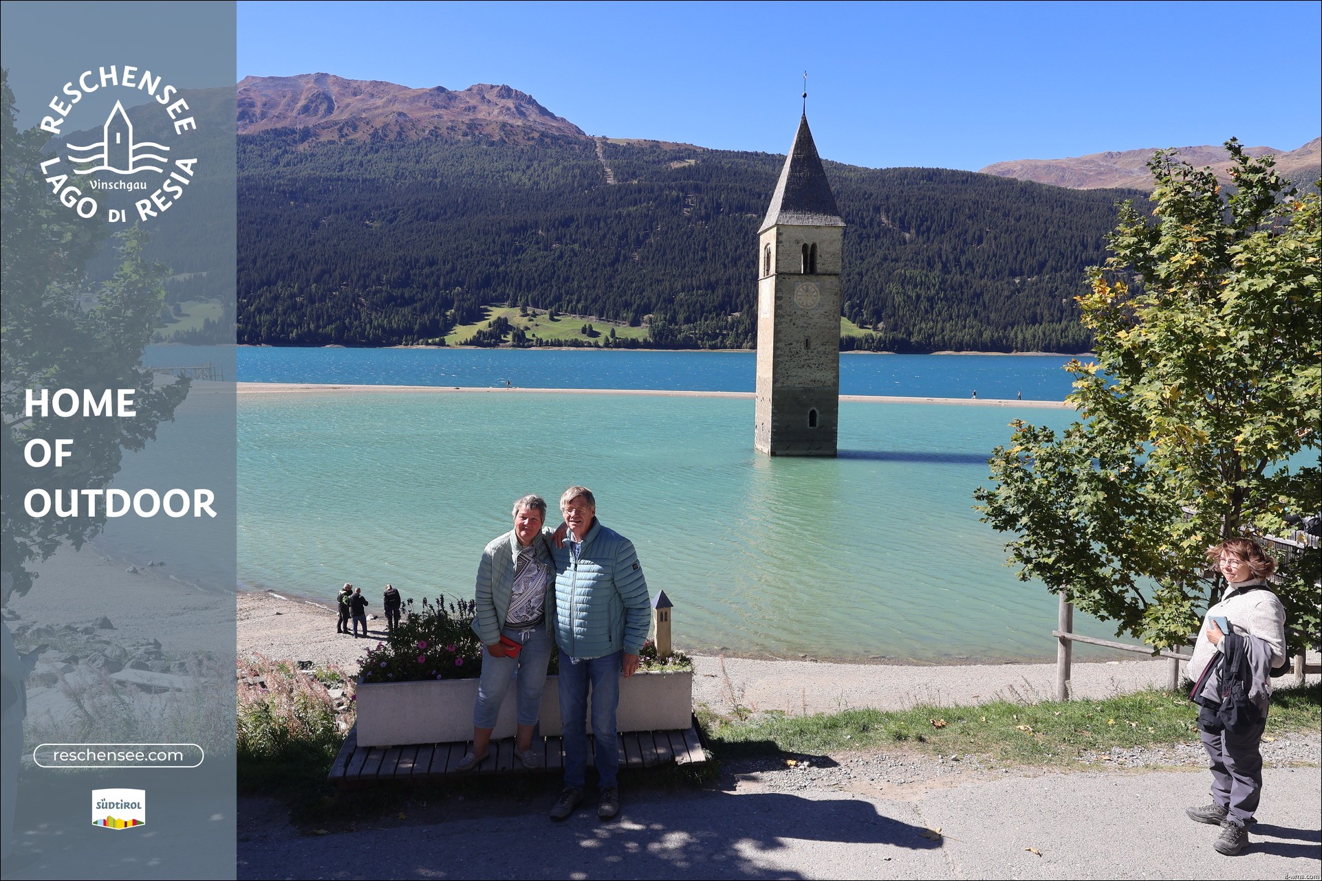 Archiv Foto Webcam Reschensee mit versunkenem Turm