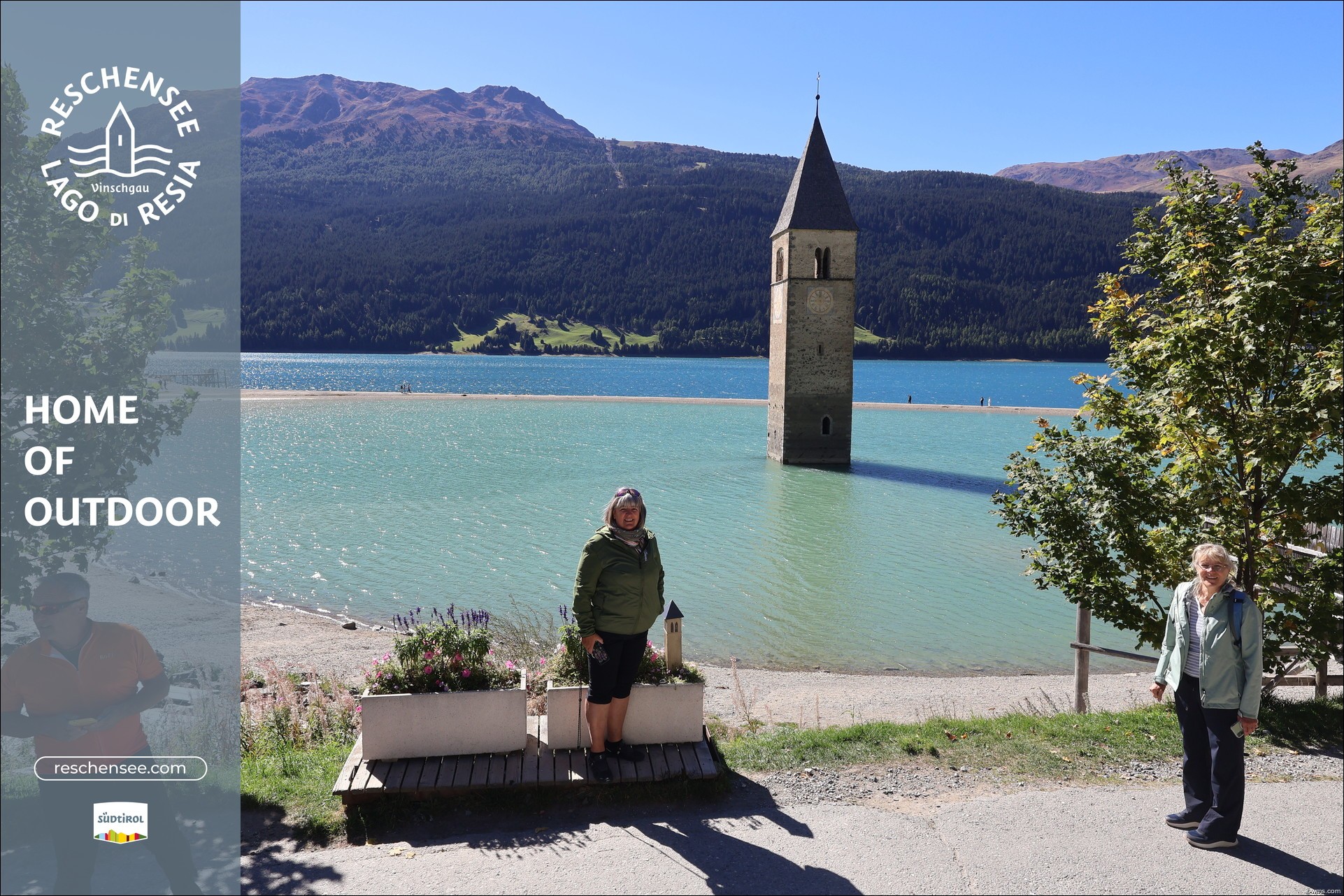Archiv Foto Webcam Reschensee mit versunkenem Turm