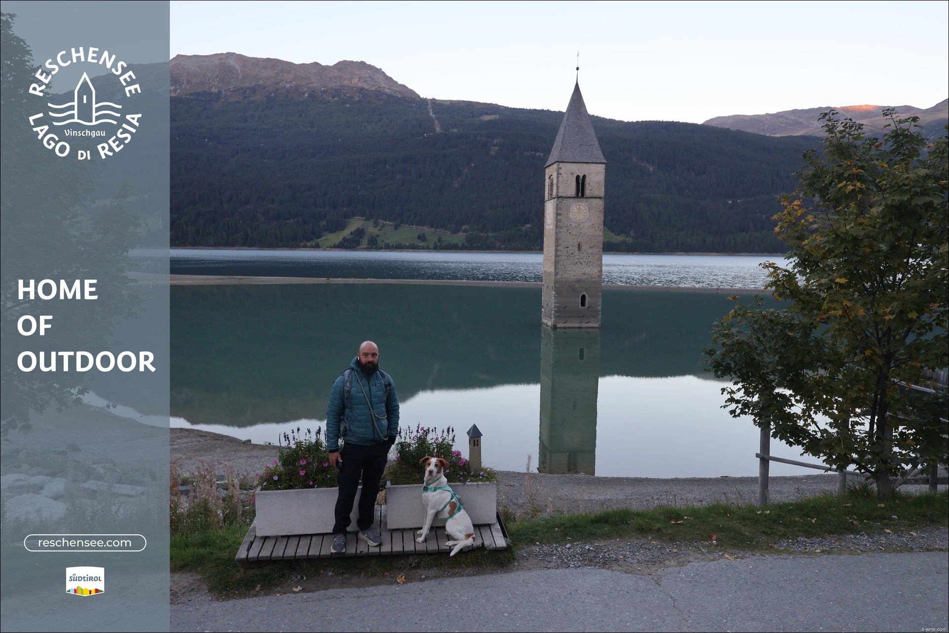 Archiv Foto Webcam Reschensee mit versunkenem Turm