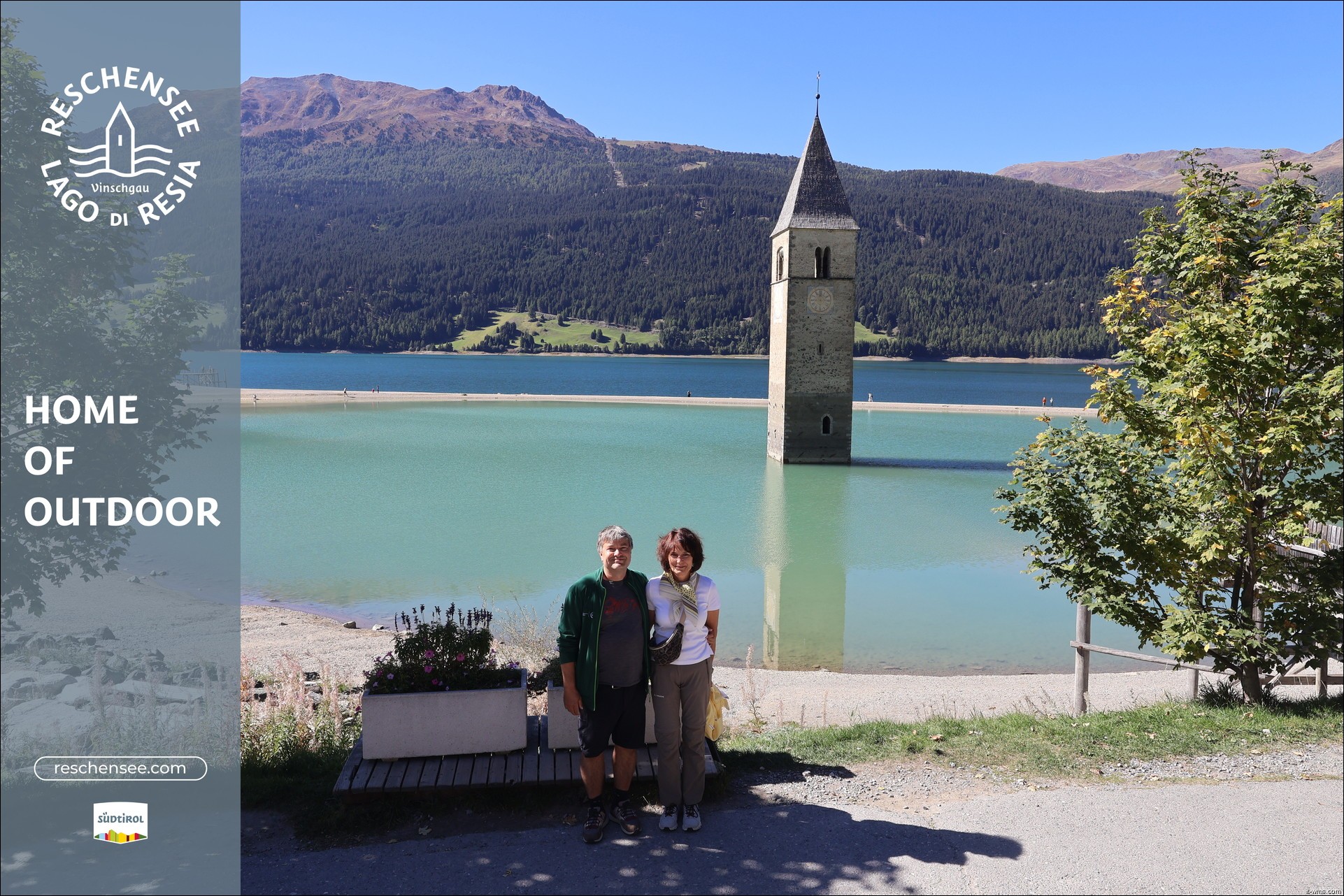 Archiv Foto Webcam Reschensee mit versunkenem Turm