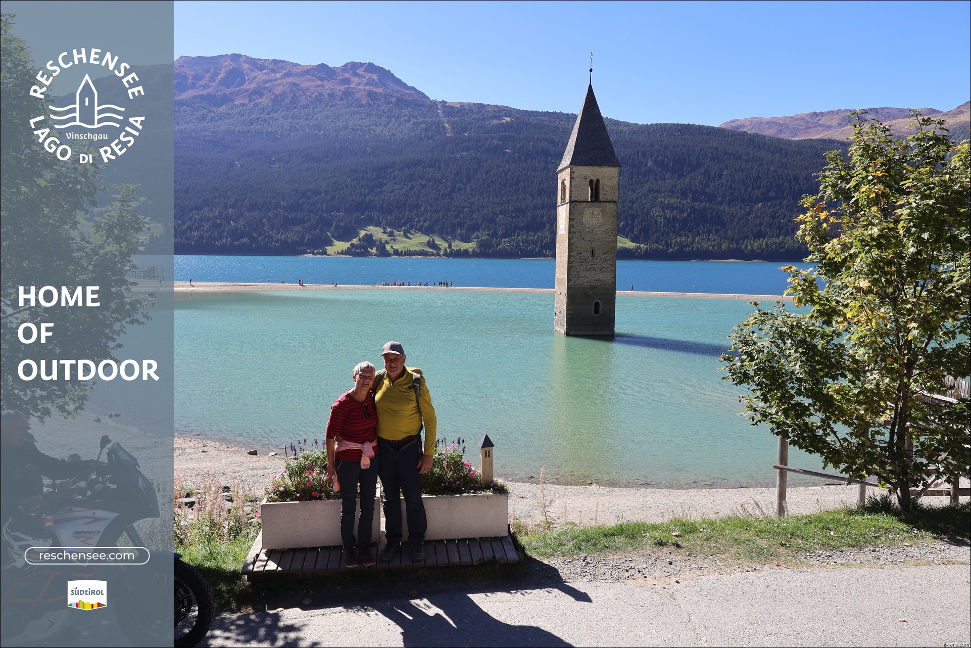 Archiv Foto Webcam Reschensee mit versunkenem Turm