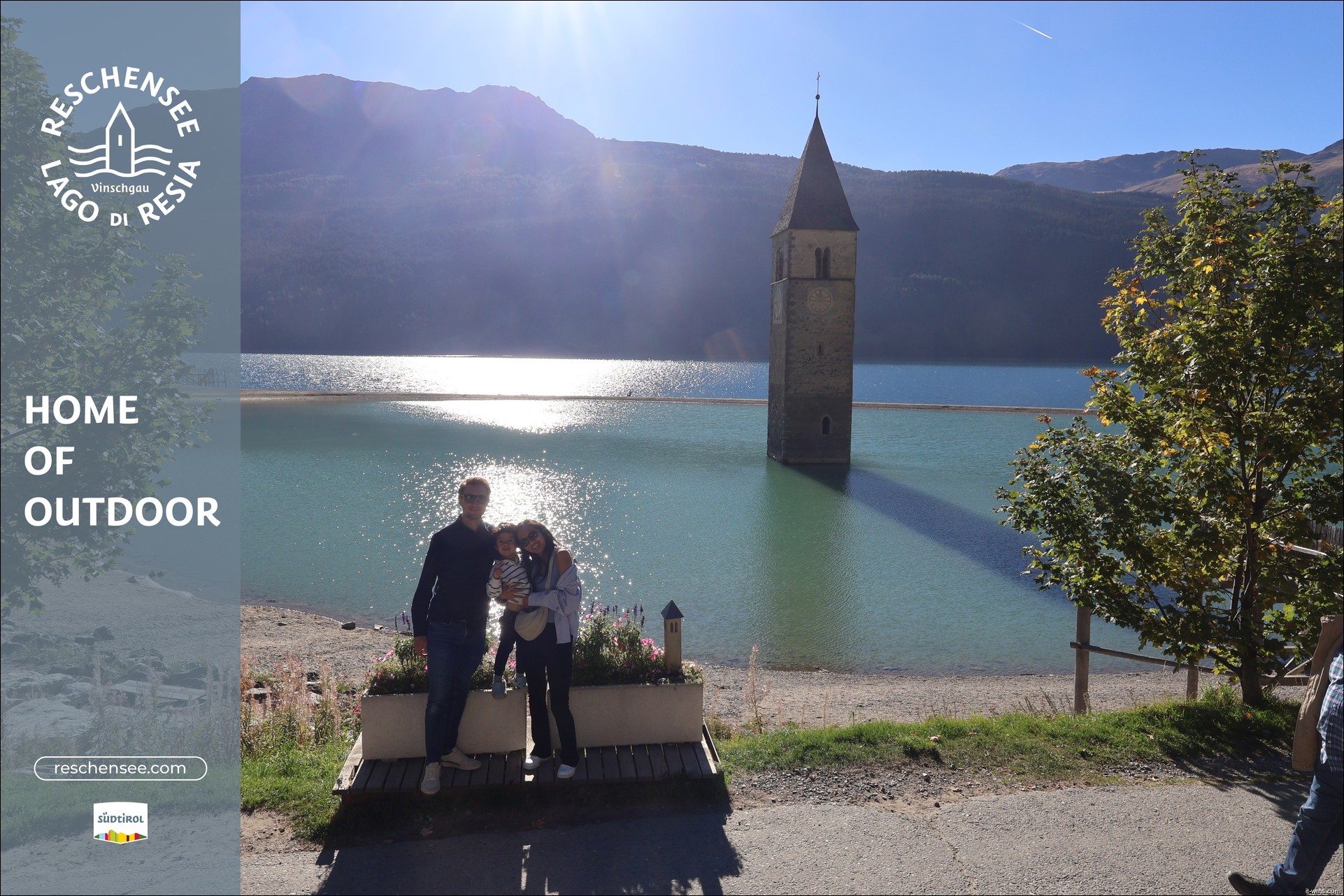 Archiv Foto Webcam Reschensee mit versunkenem Turm