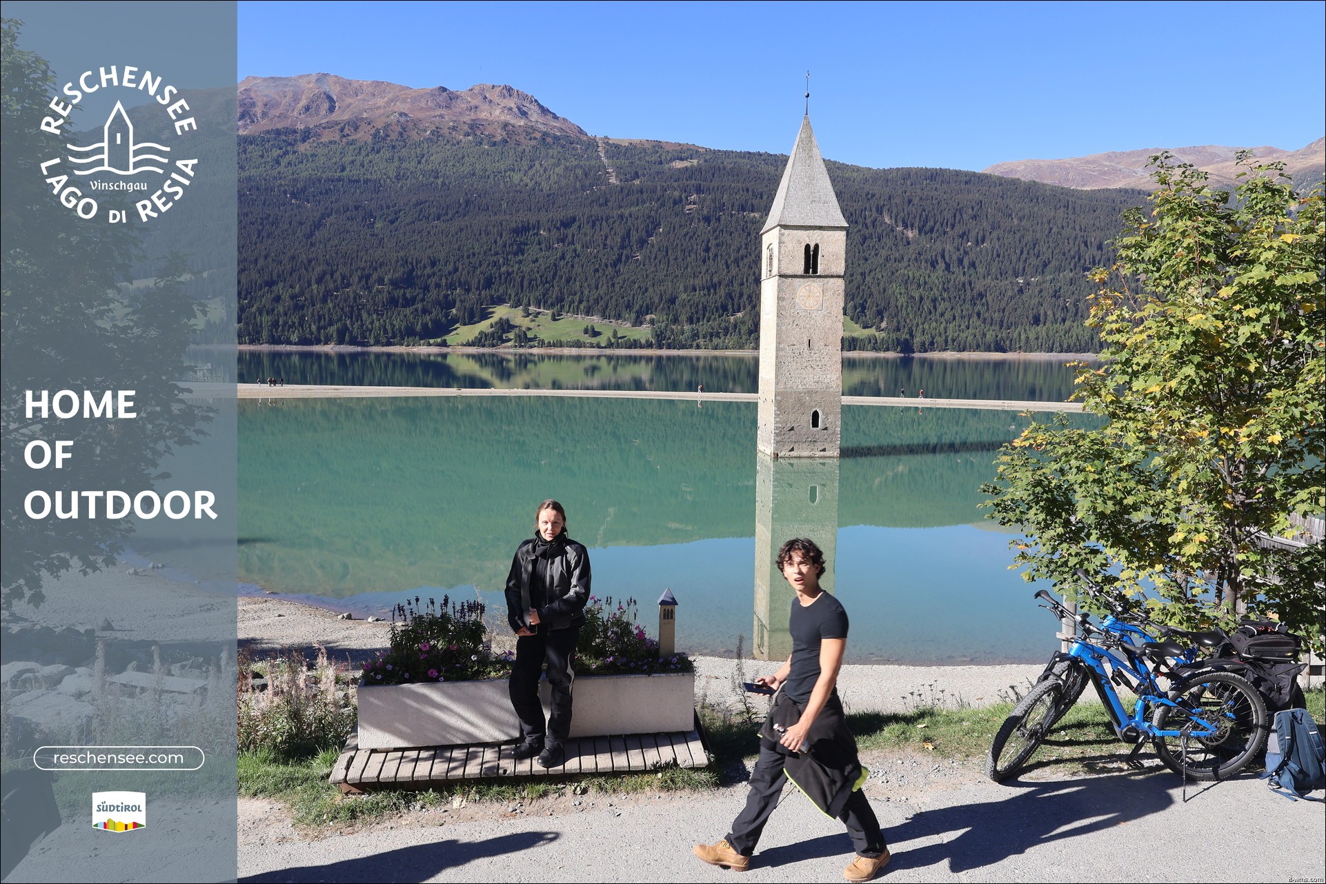 Archiv Foto Webcam Reschensee mit versunkenem Turm