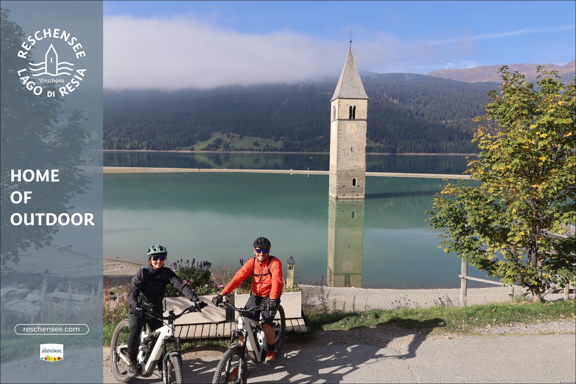 Archiv Foto Webcam Reschensee mit versunkenem Turm