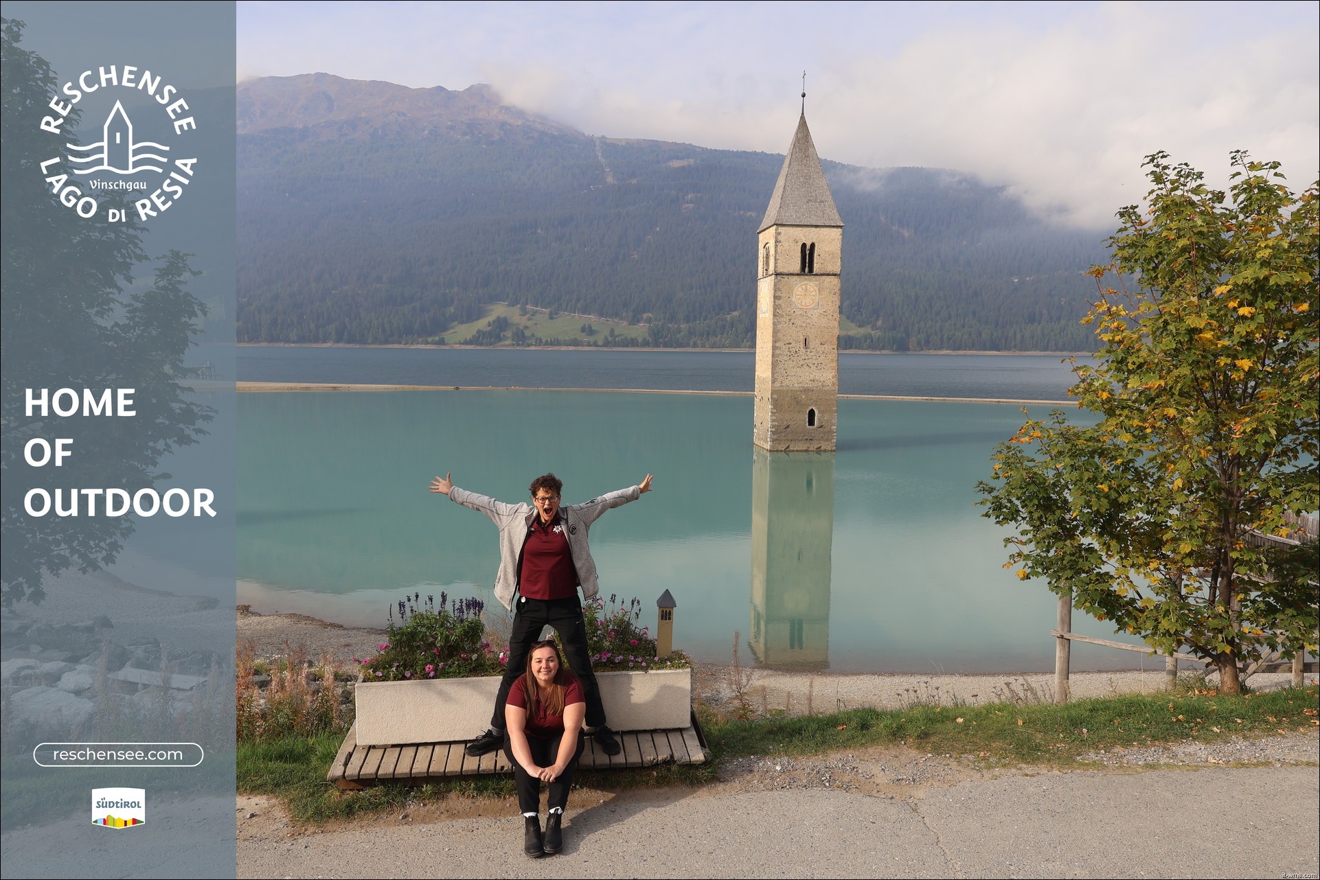 Archiv Foto Webcam Reschensee mit versunkenem Turm