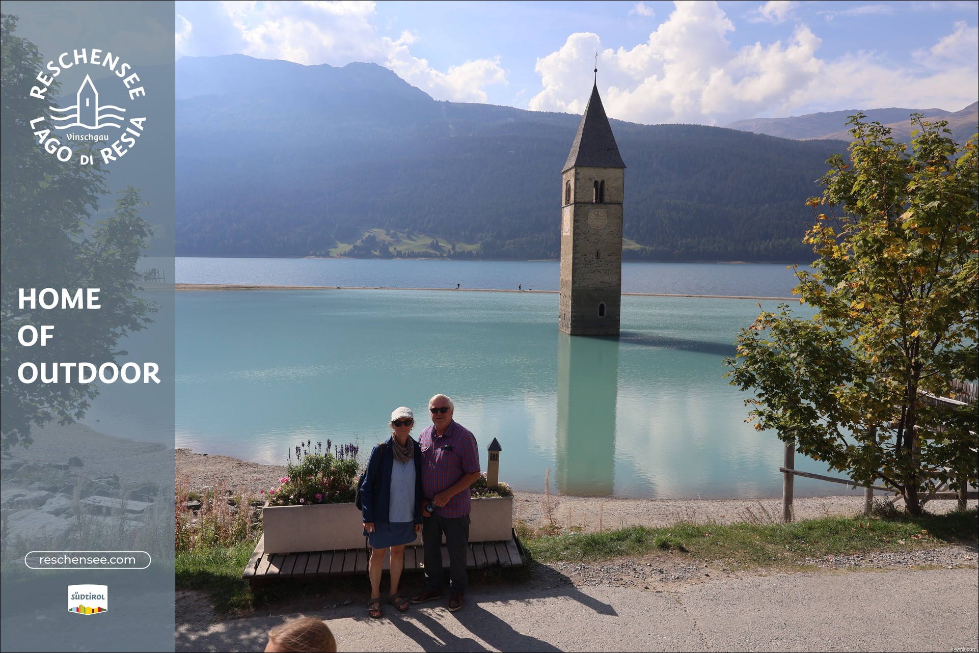 Archiv Foto Webcam Reschensee mit versunkenem Turm