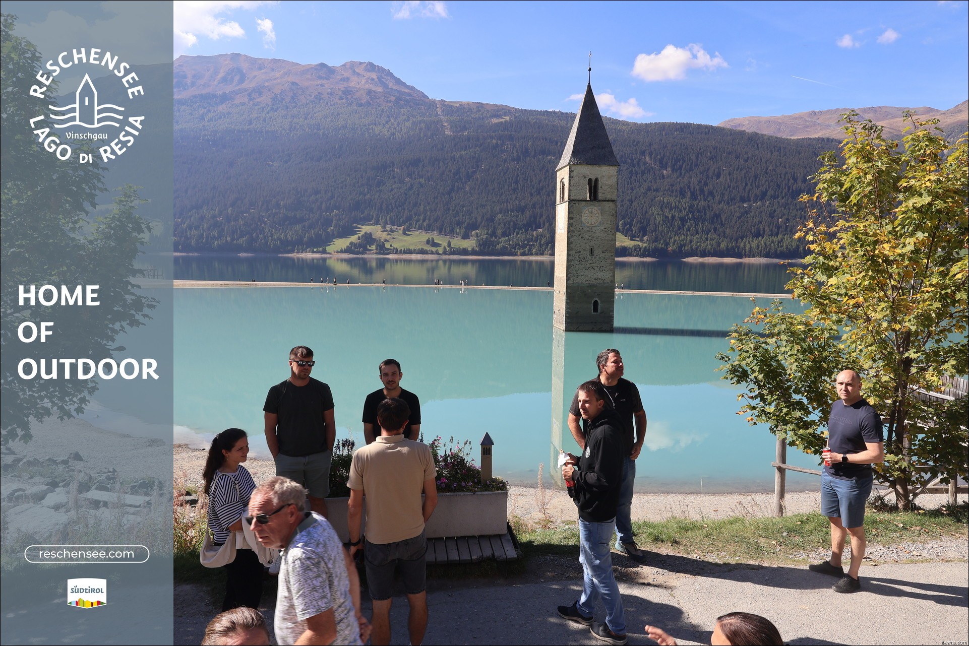 Archiv Foto Webcam Reschensee mit versunkenem Turm