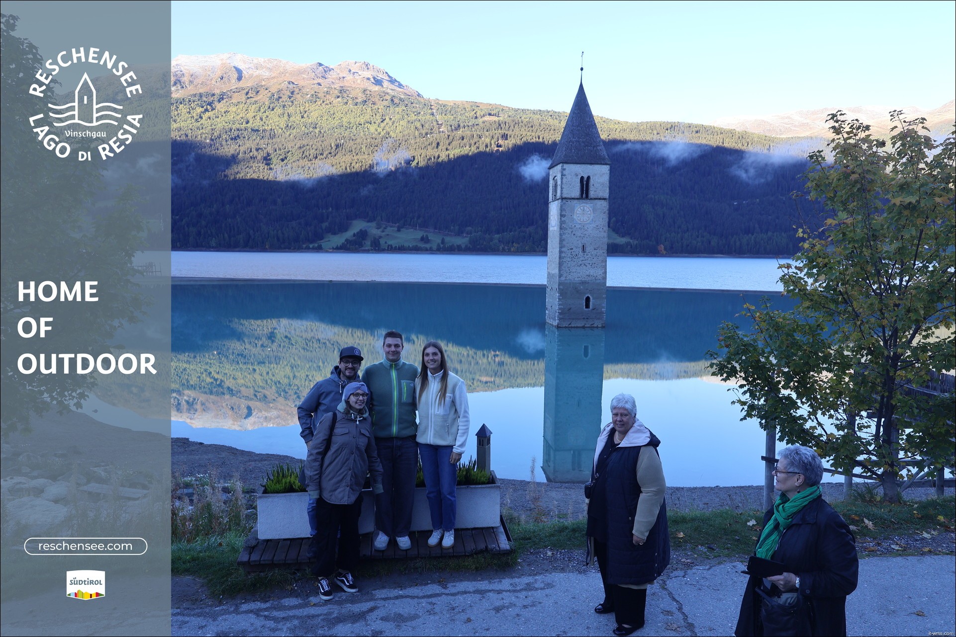 Archiv Foto Webcam Reschensee mit versunkenem Turm