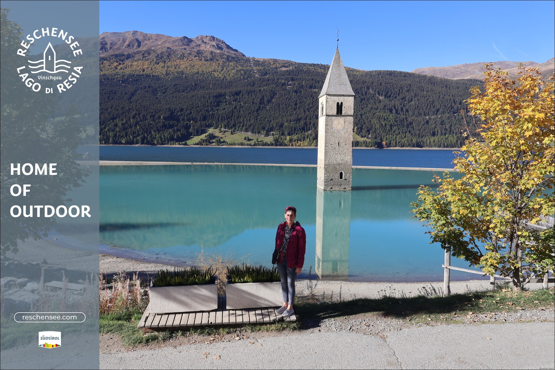 Archiv Foto Webcam Reschensee mit versunkenem Turm