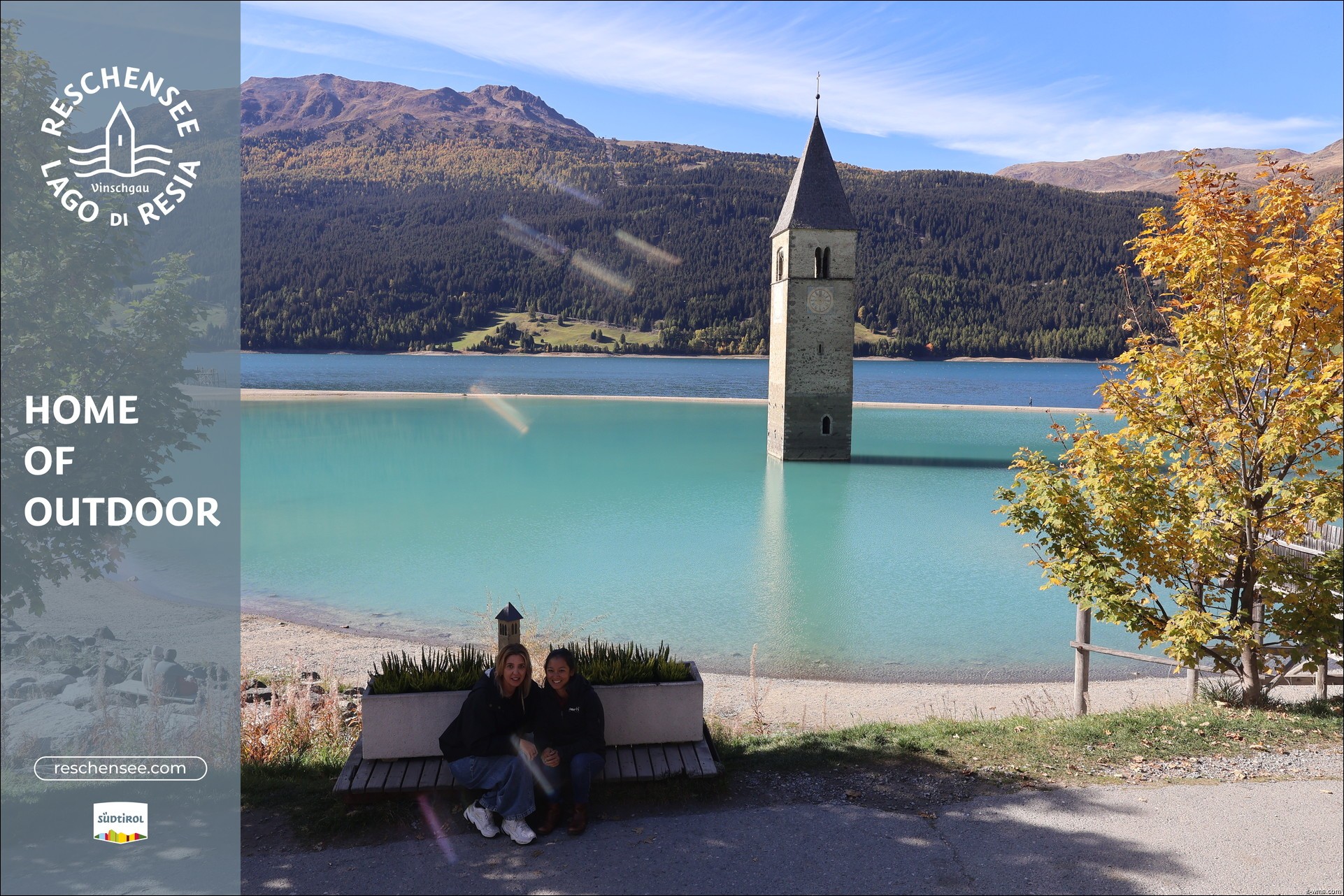 Archiv Foto Webcam Reschensee mit versunkenem Turm