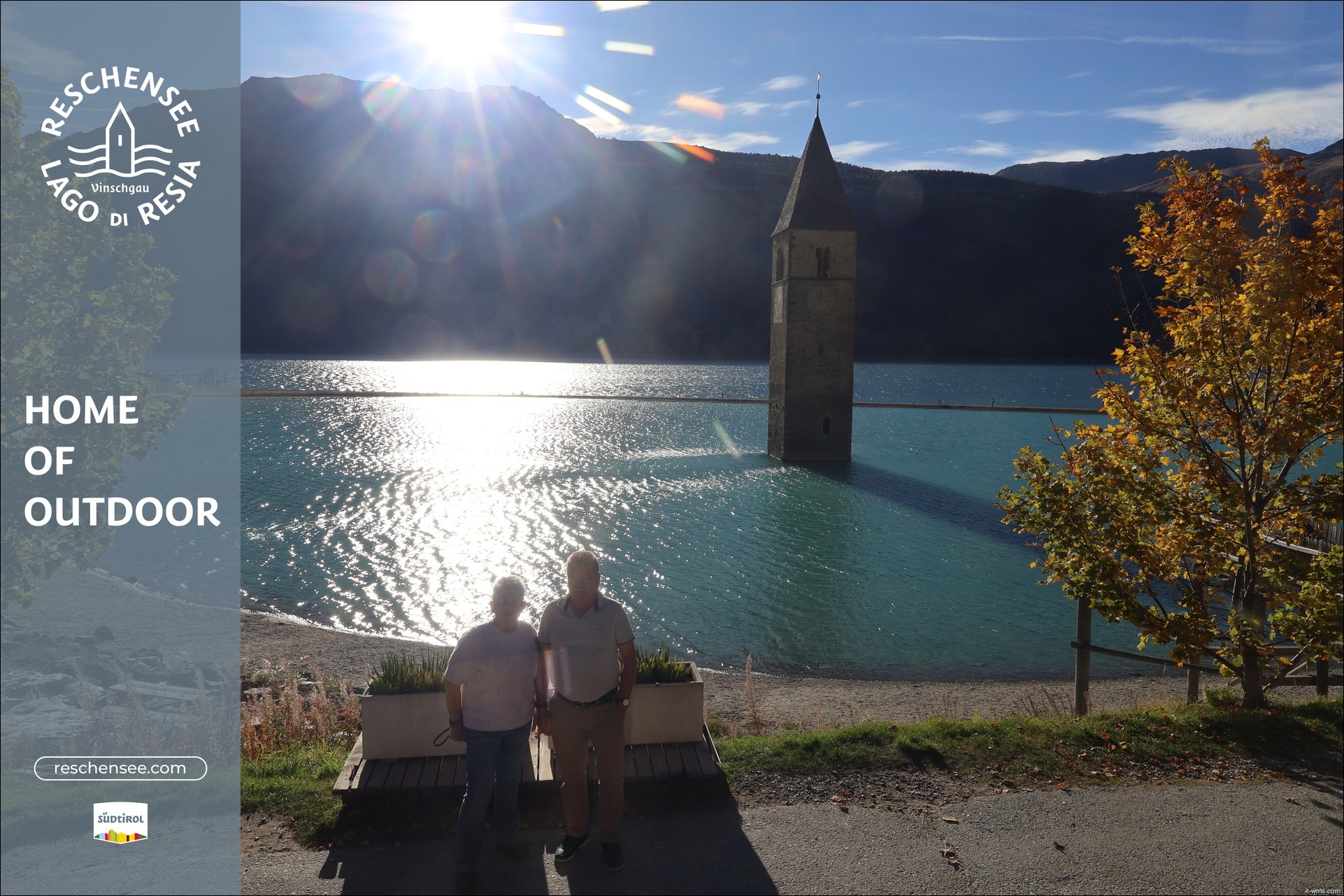 Archiv Foto Webcam Reschensee mit versunkenem Turm