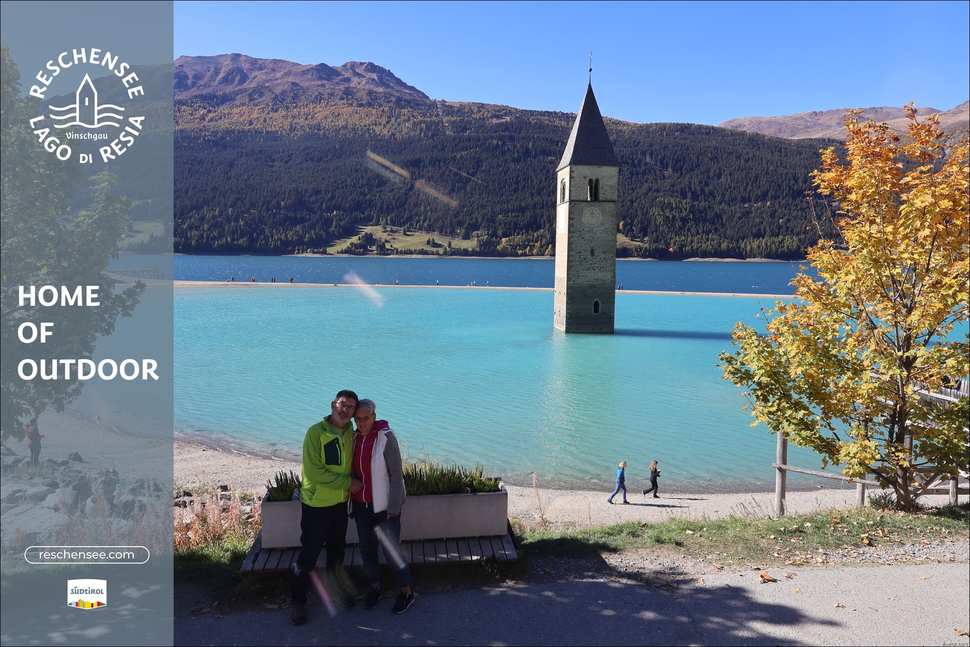 Archiv Foto Webcam Reschensee mit versunkenem Turm