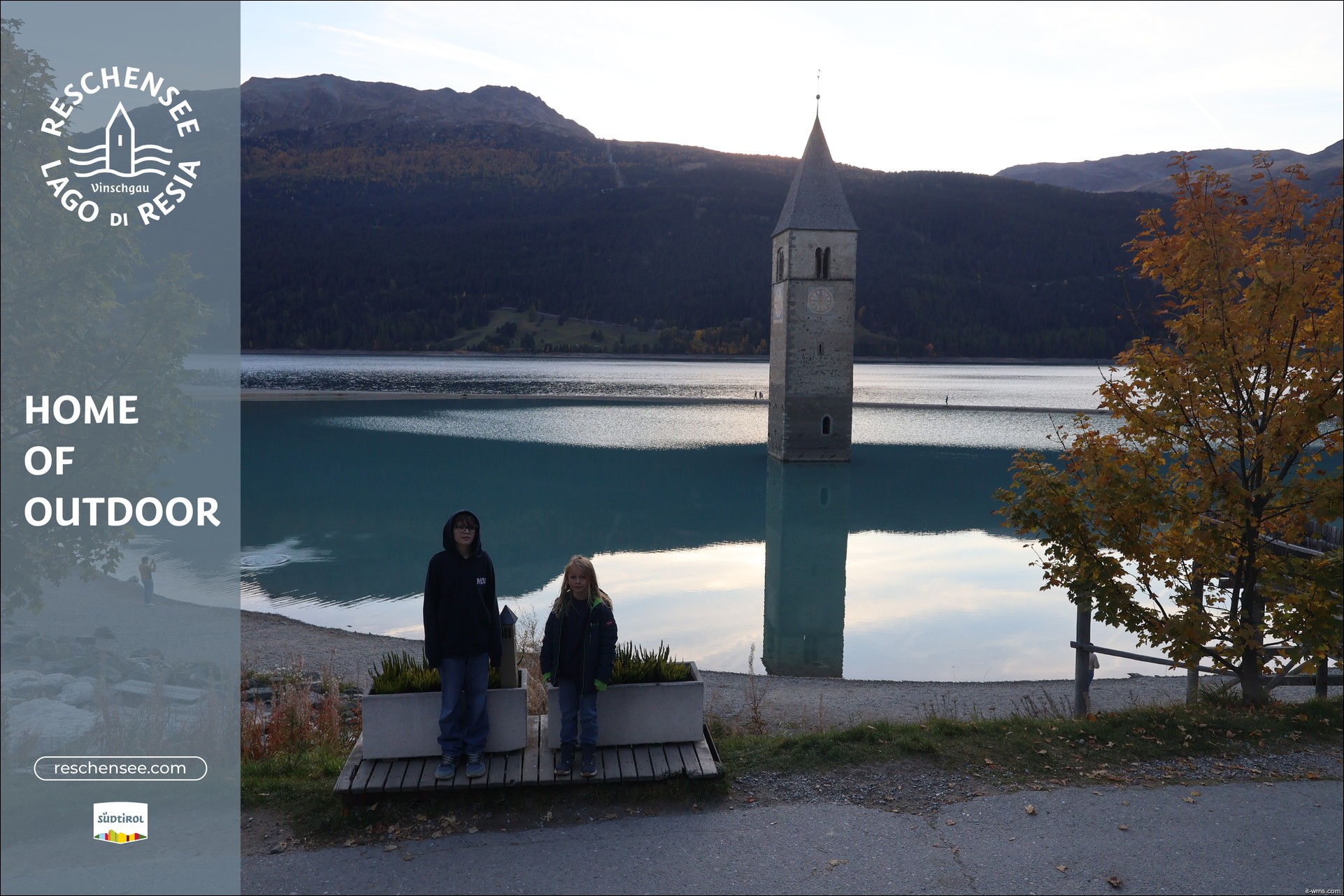 Archiv Foto Webcam Reschensee mit versunkenem Turm