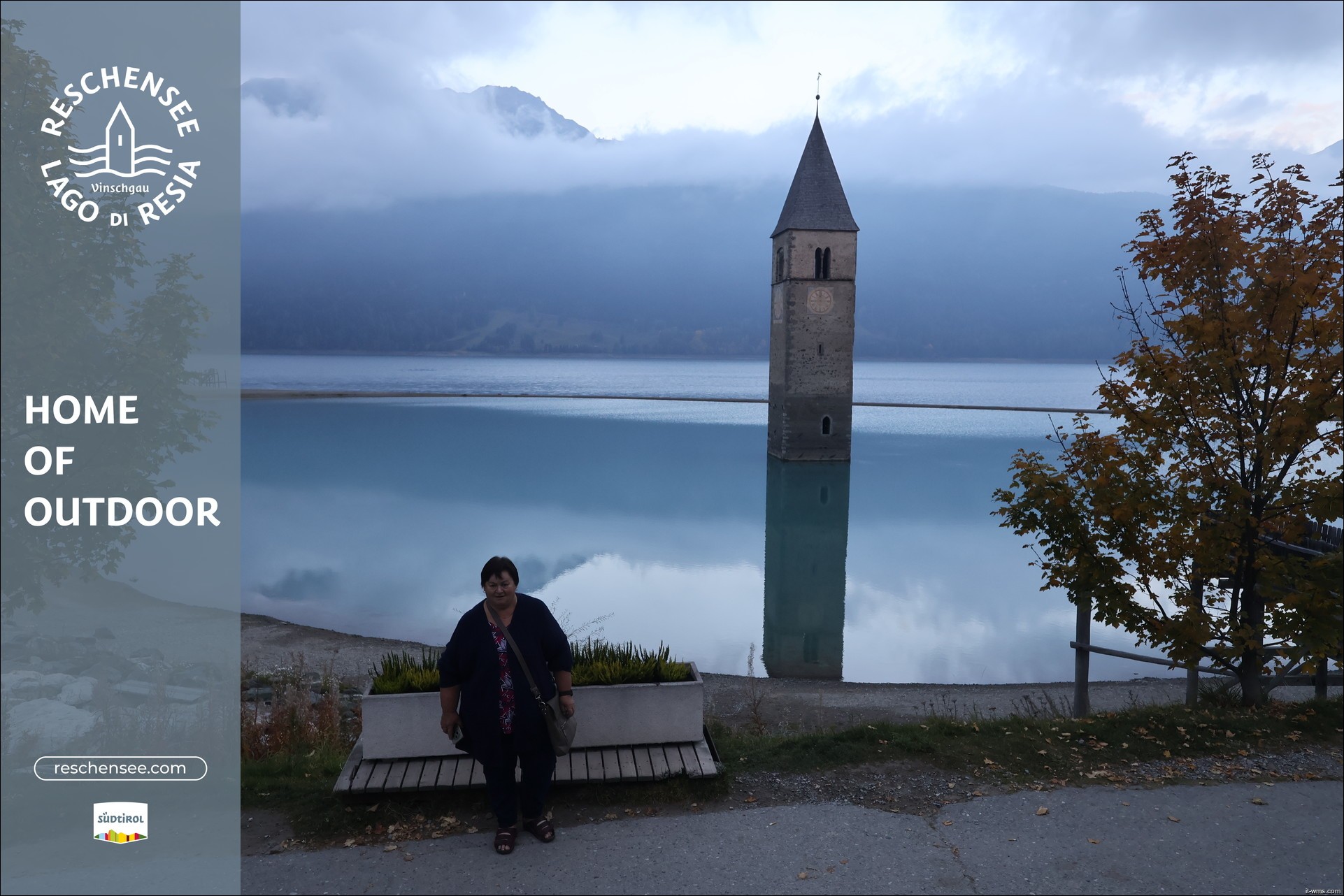 Archiv Foto Webcam Reschensee mit versunkenem Turm