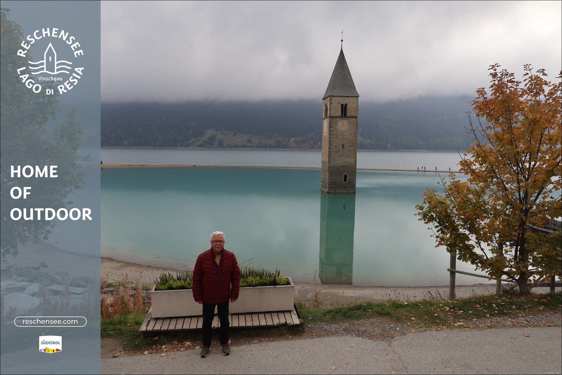 Archiv Foto Webcam Reschensee mit versunkenem Turm