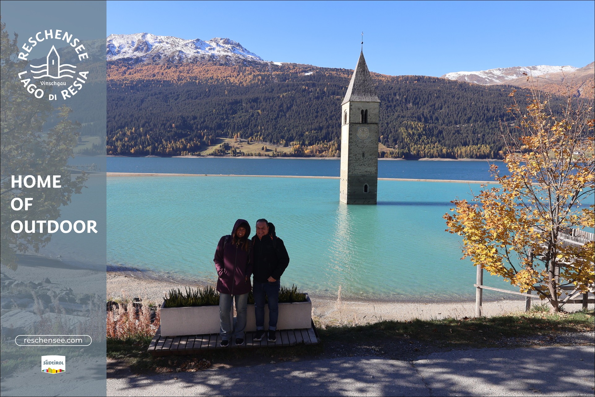 Archiv Foto Webcam Reschensee mit versunkenem Turm