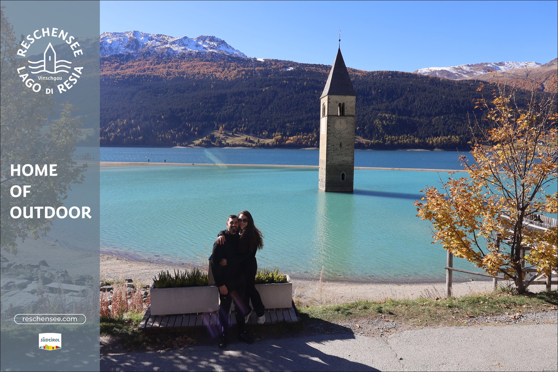 Archiv Foto Webcam Reschensee mit versunkenem Turm