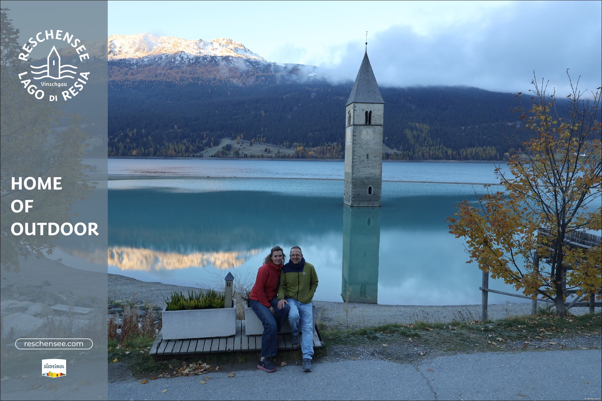 Archiv Foto Webcam Reschensee mit versunkenem Turm